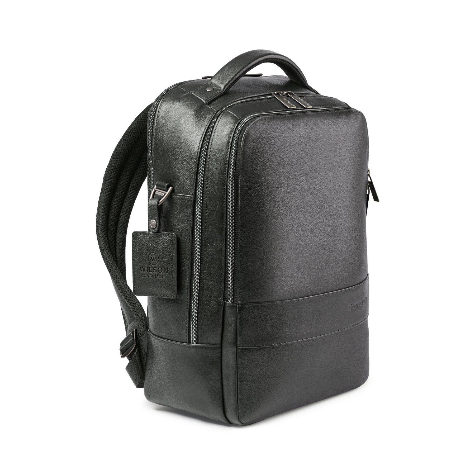 Picture of Samsonite Leather Laptop Backpack - Black