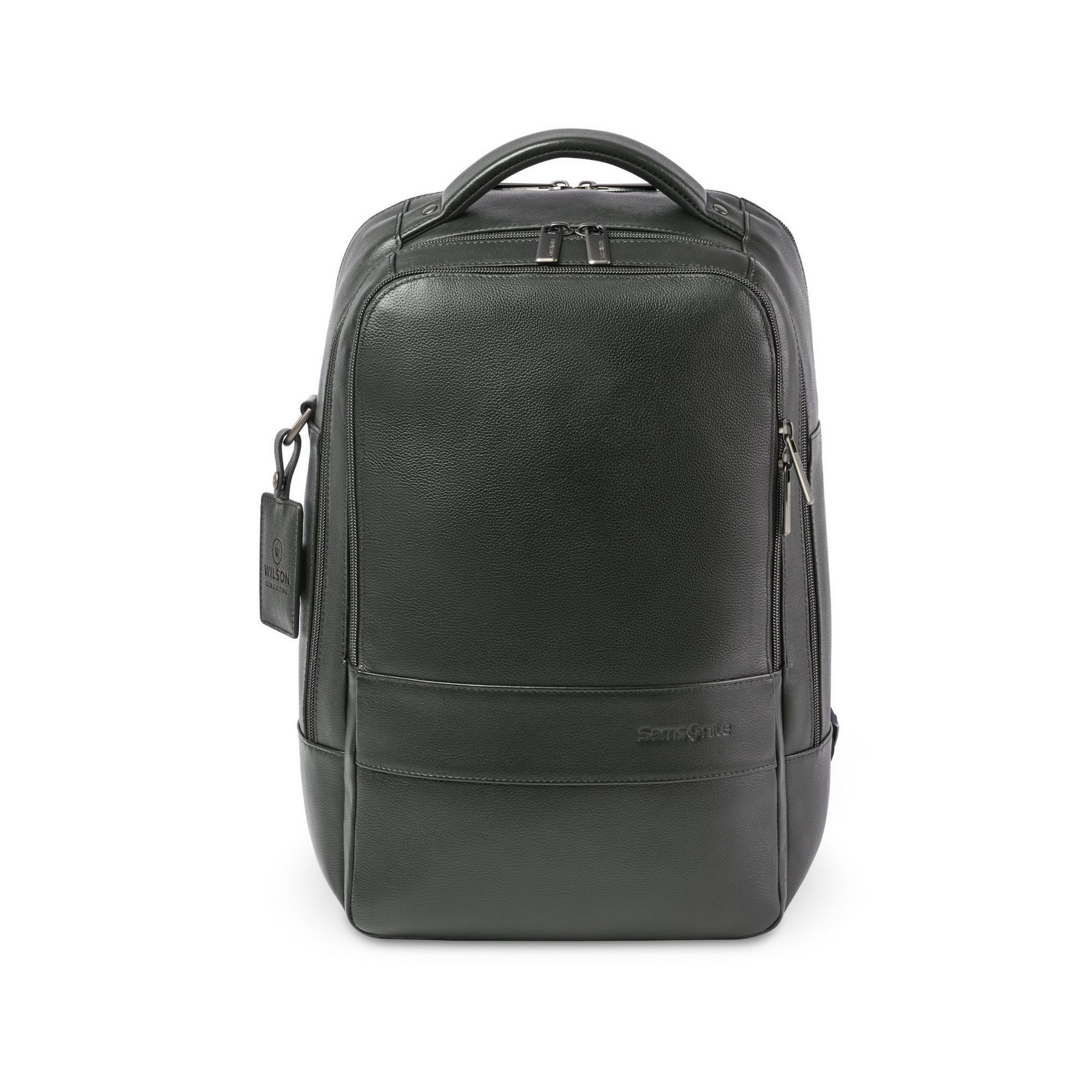 Picture of Samsonite Leather Laptop Backpack - Black
