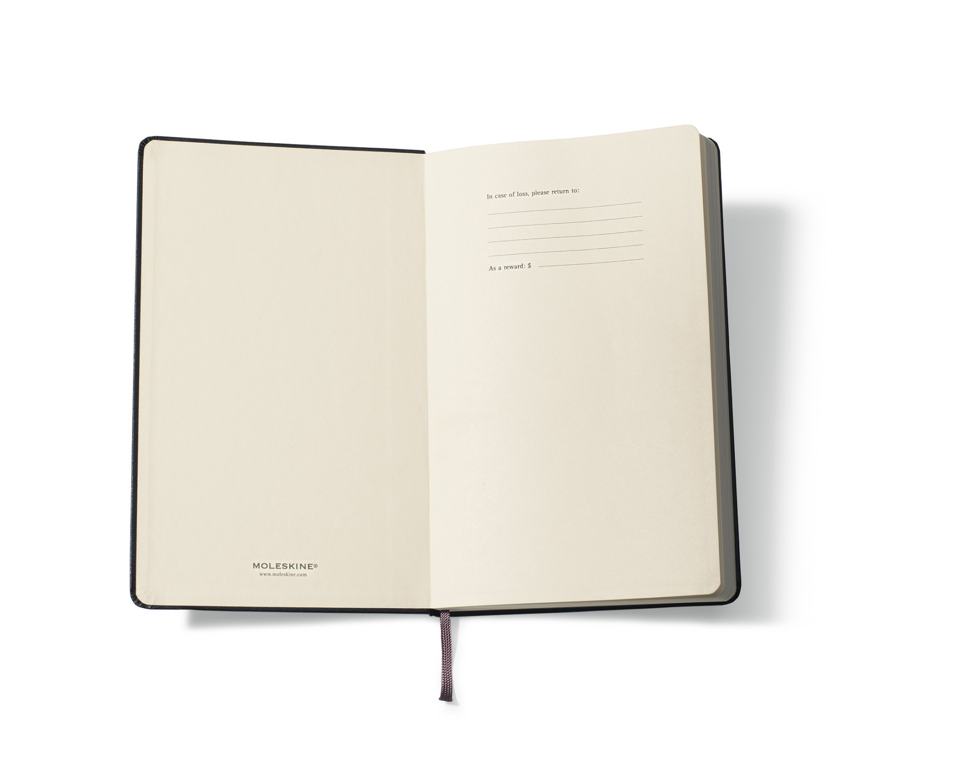 Picture of Moleskine Hard Cover Plain Large Notebook - Black