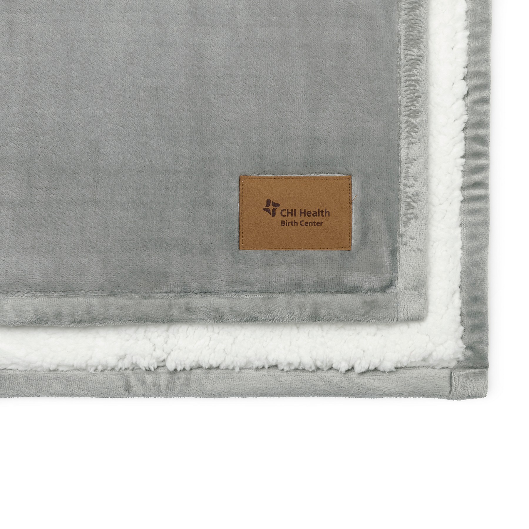 Picture of Minkie Sherpa Recycled Polyester Baby Blanket - Elephant