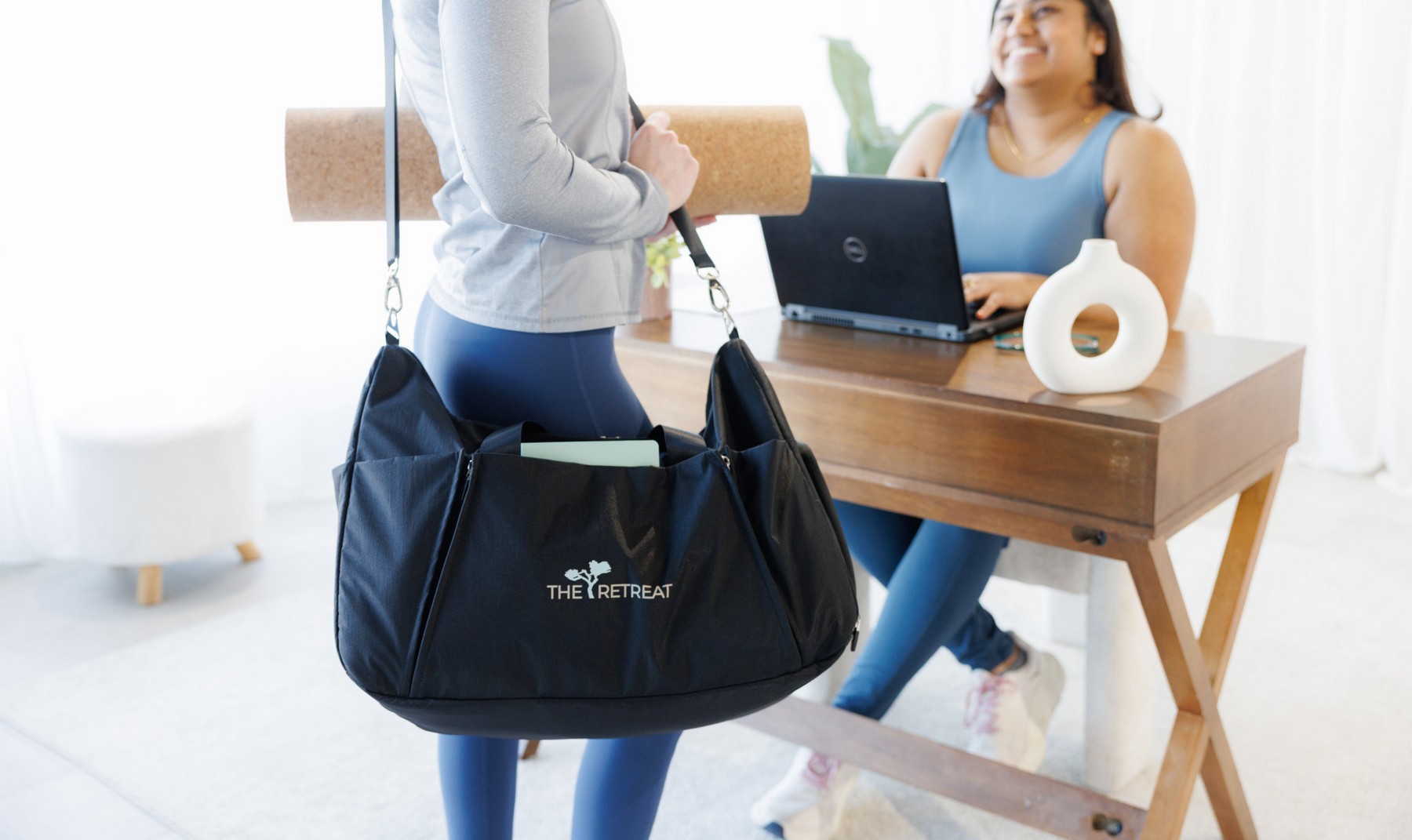Picture of Well Studio Recycled Nylon Duffel - AWARE - Black