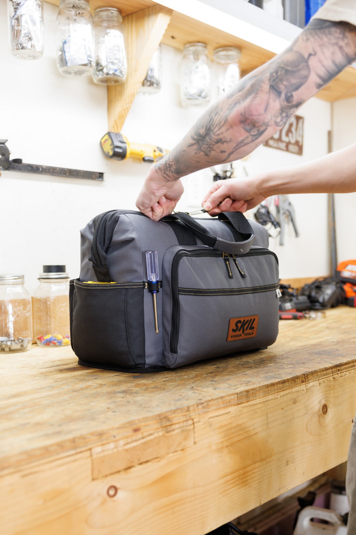 Picture of Heritage Supply Pro Recycled rPET Tool Bag - Dark Grey
