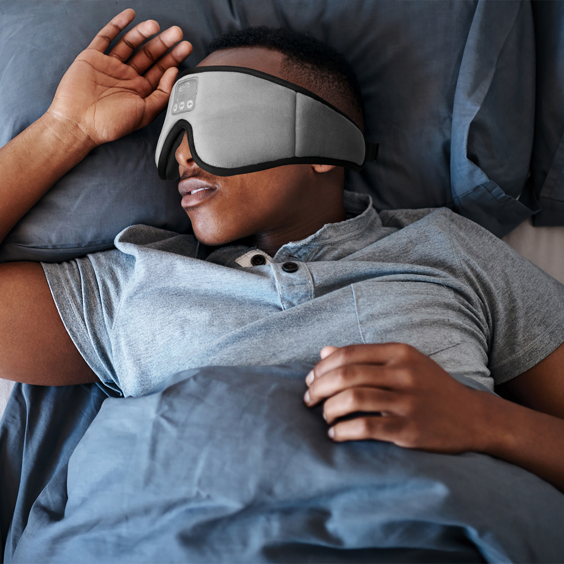 Picture of iLive Lights Out Wireless Sleep Mask Headphones - Grey