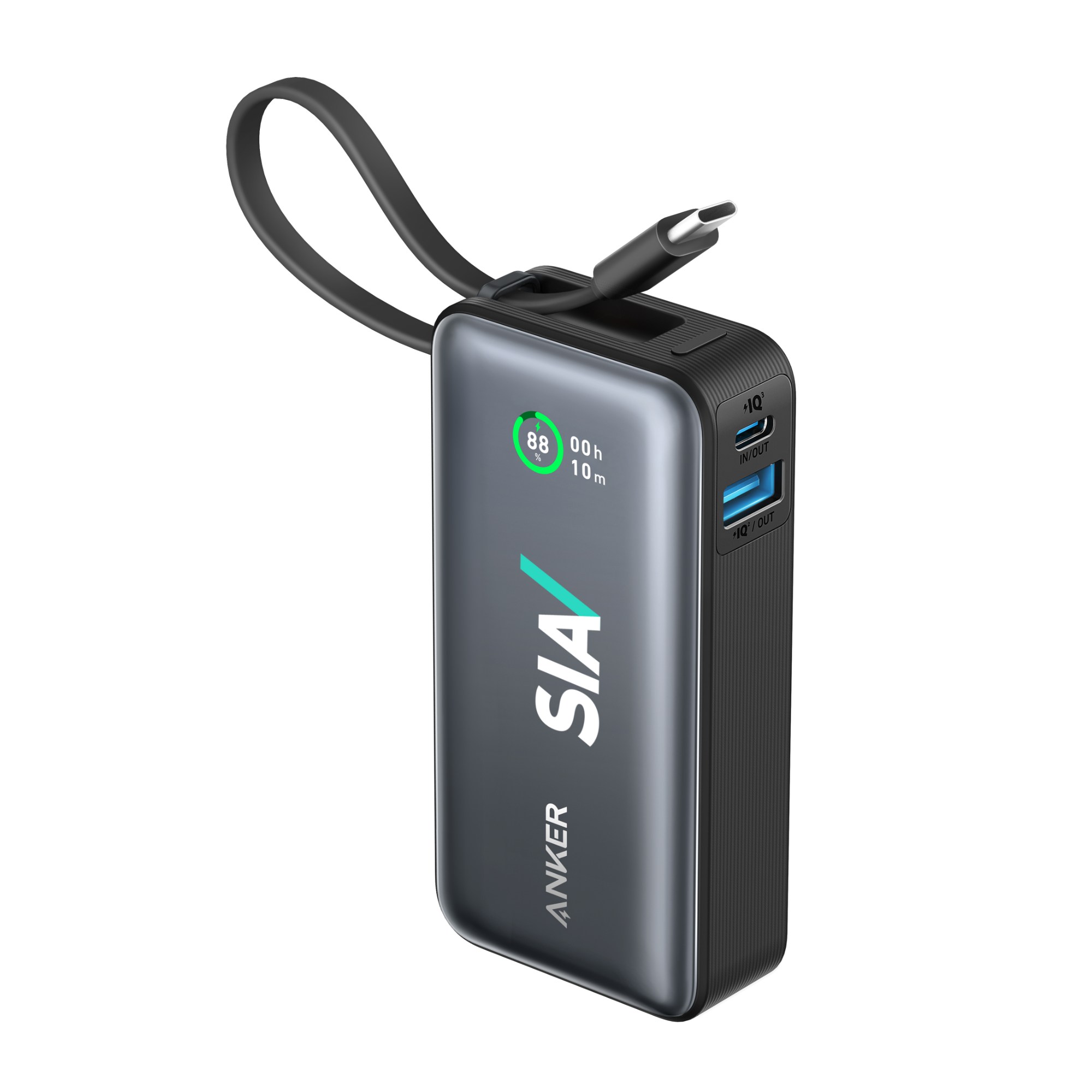 Picture of Anker? Nano Power Bank(30W,Built-In USB-C Cable) - Black