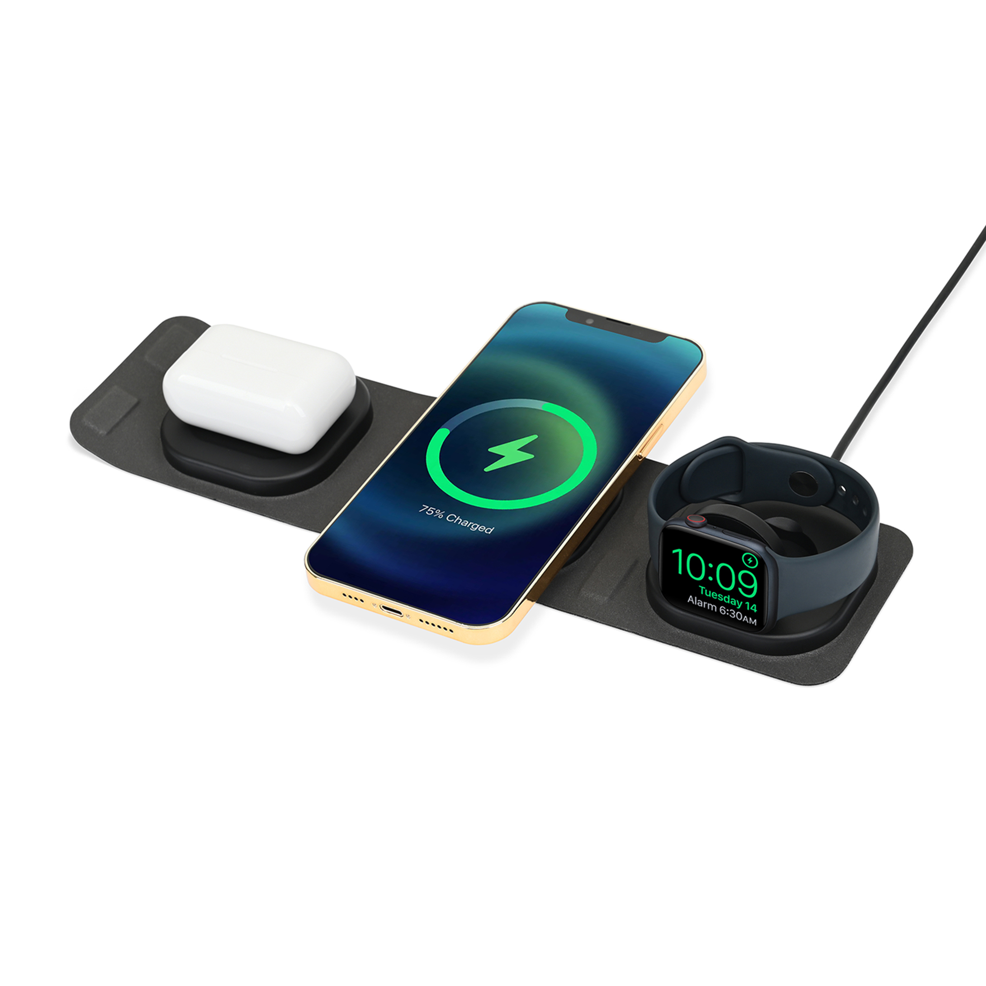 Picture of Newton Foldable Compact Wireless Charger - Charcoal Heather