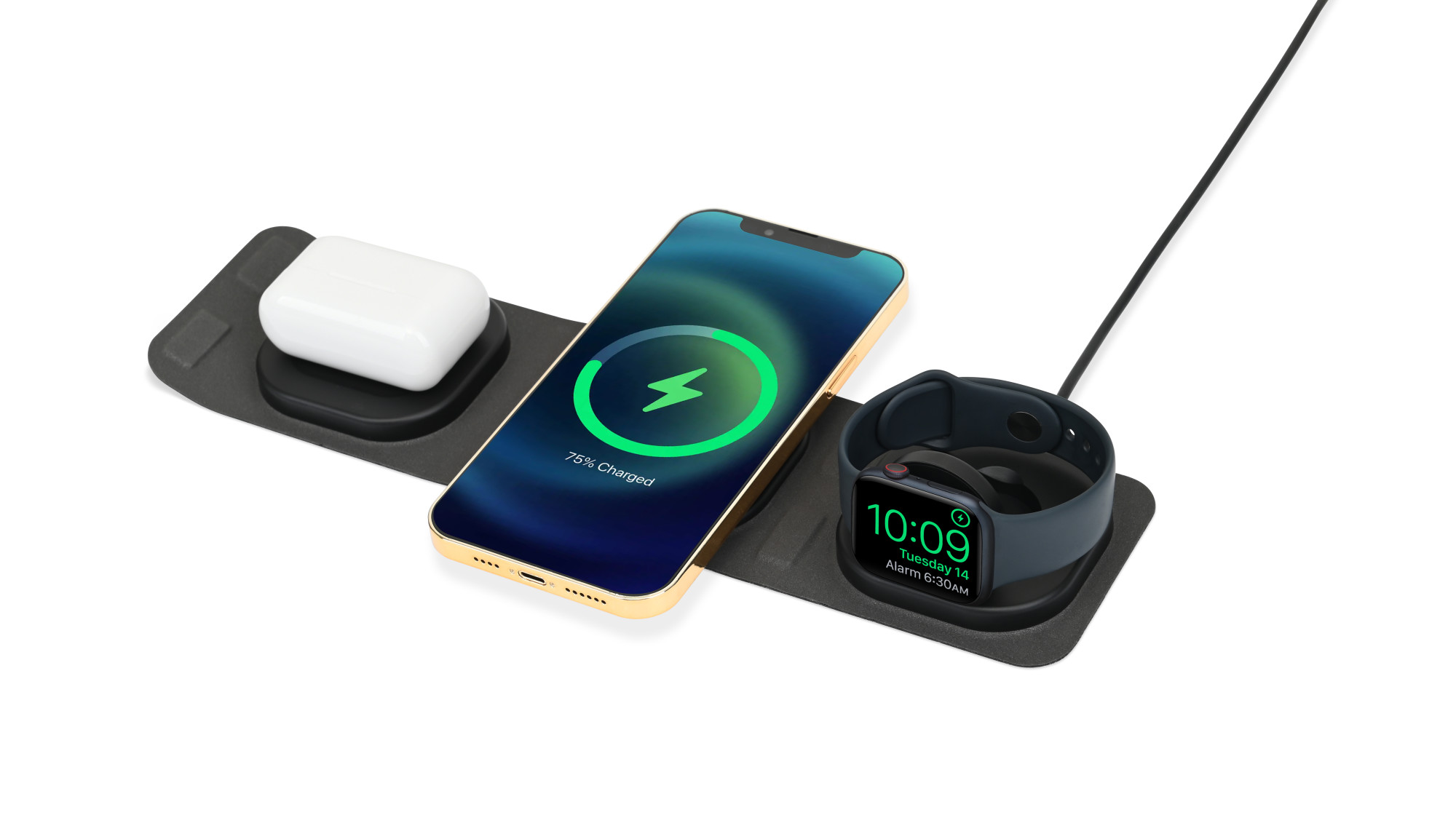 Picture of Newton Foldable Compact Wireless Charger - Charcoal Heather