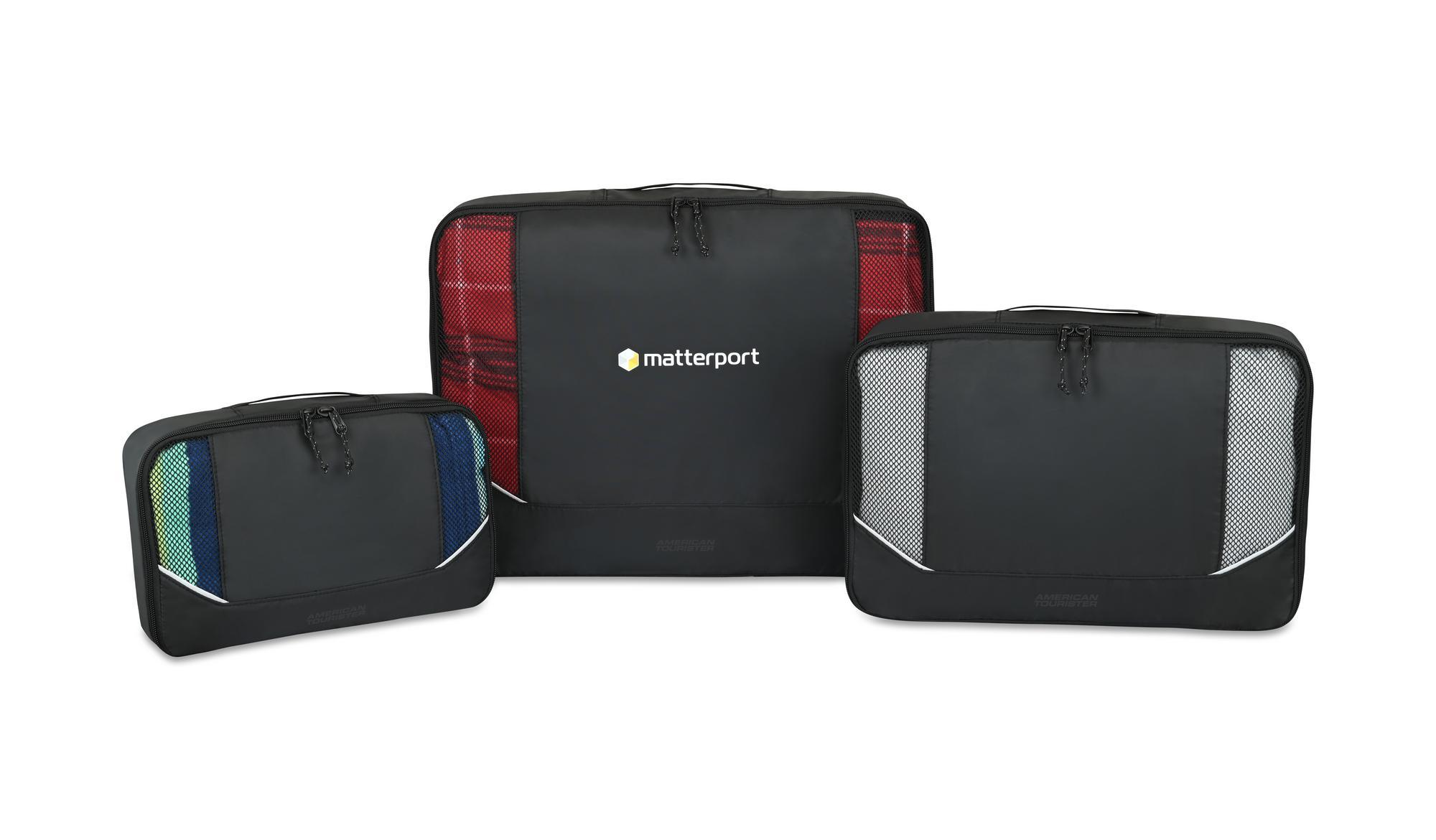 Picture of American Tourister Zoom Turbo Recycled rPET 4 Piece Packing Cube Set - Black