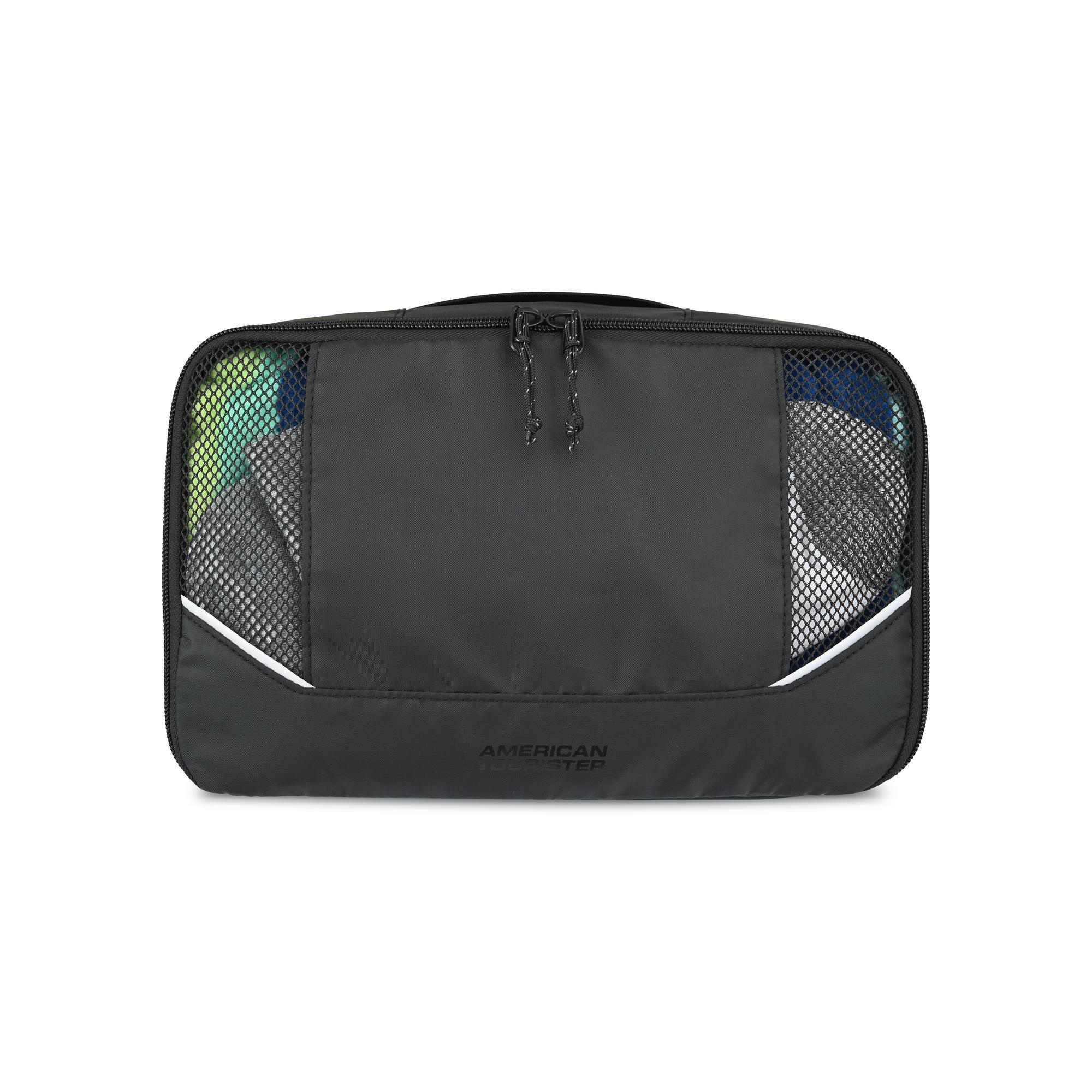Picture of American Tourister Zoom Turbo Recycled rPET 4 Piece Packing Cube Set - Black
