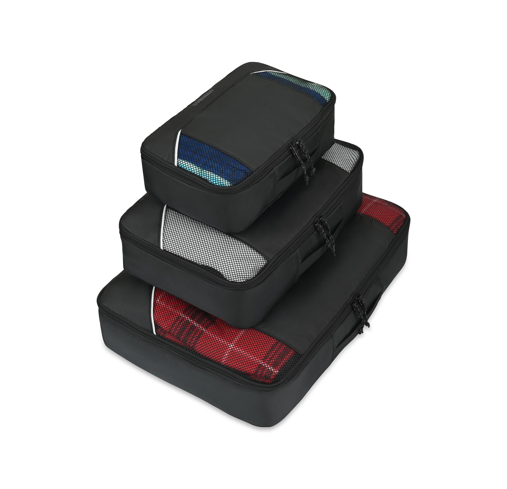 Picture of American Tourister Zoom Turbo Recycled rPET 4 Piece Packing Cube Set - Black