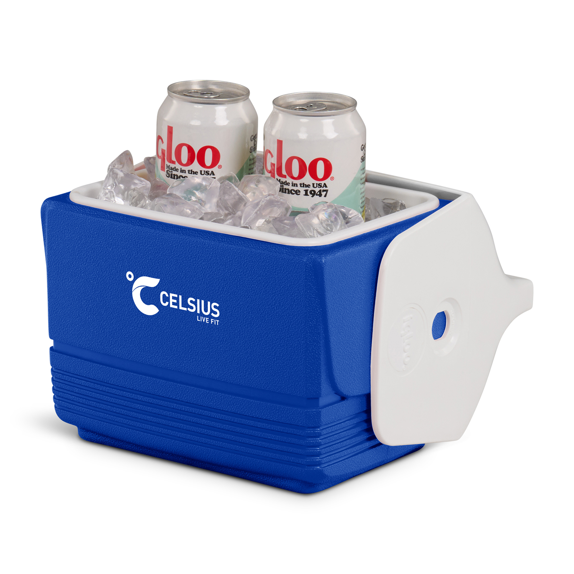Picture of Igloo Playmate Mini 4 Qt Cooler - White-Majestic Blue