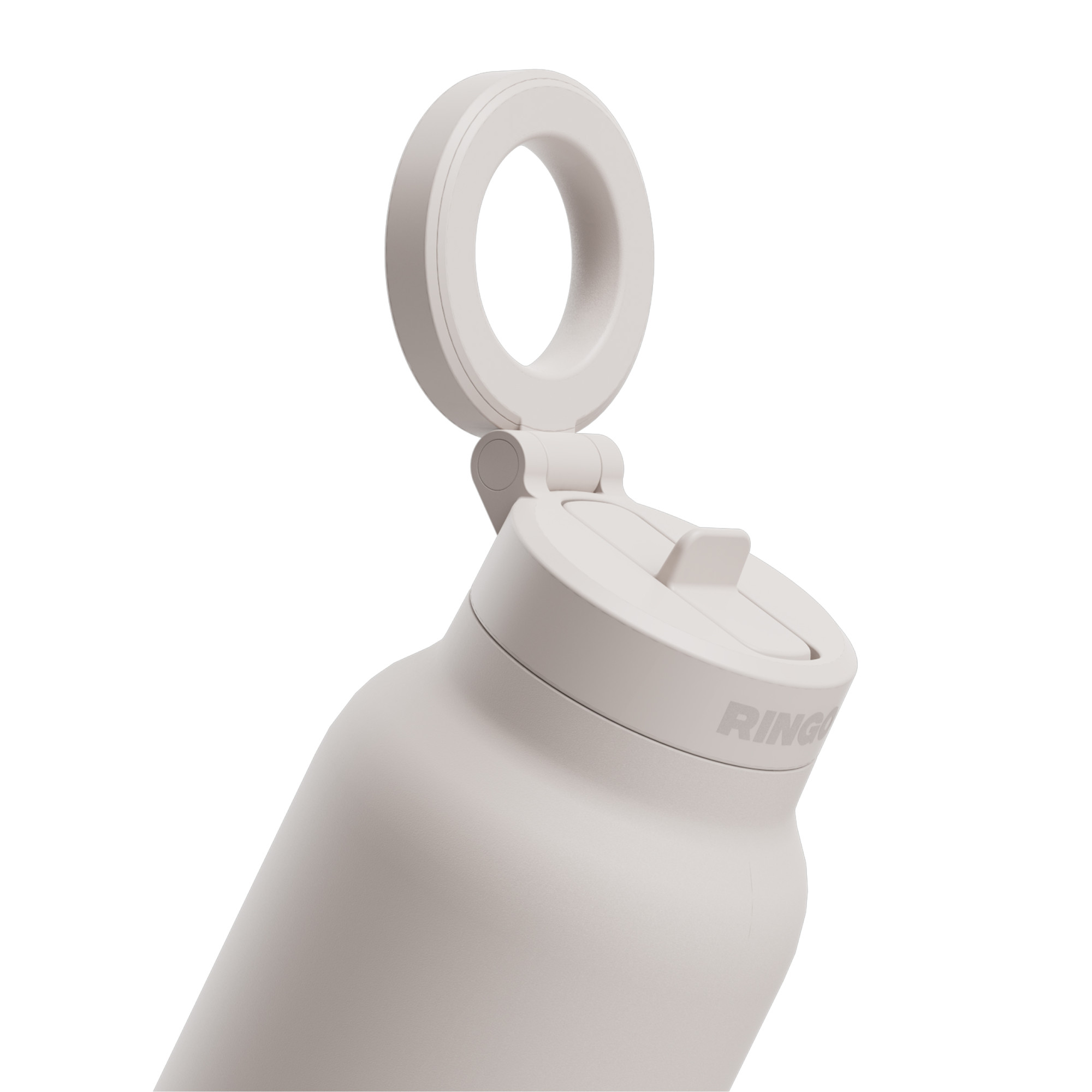 Picture of RINGO Pro Water Bottle with Magnetic Booster Ring - 24 Oz. - Ivory