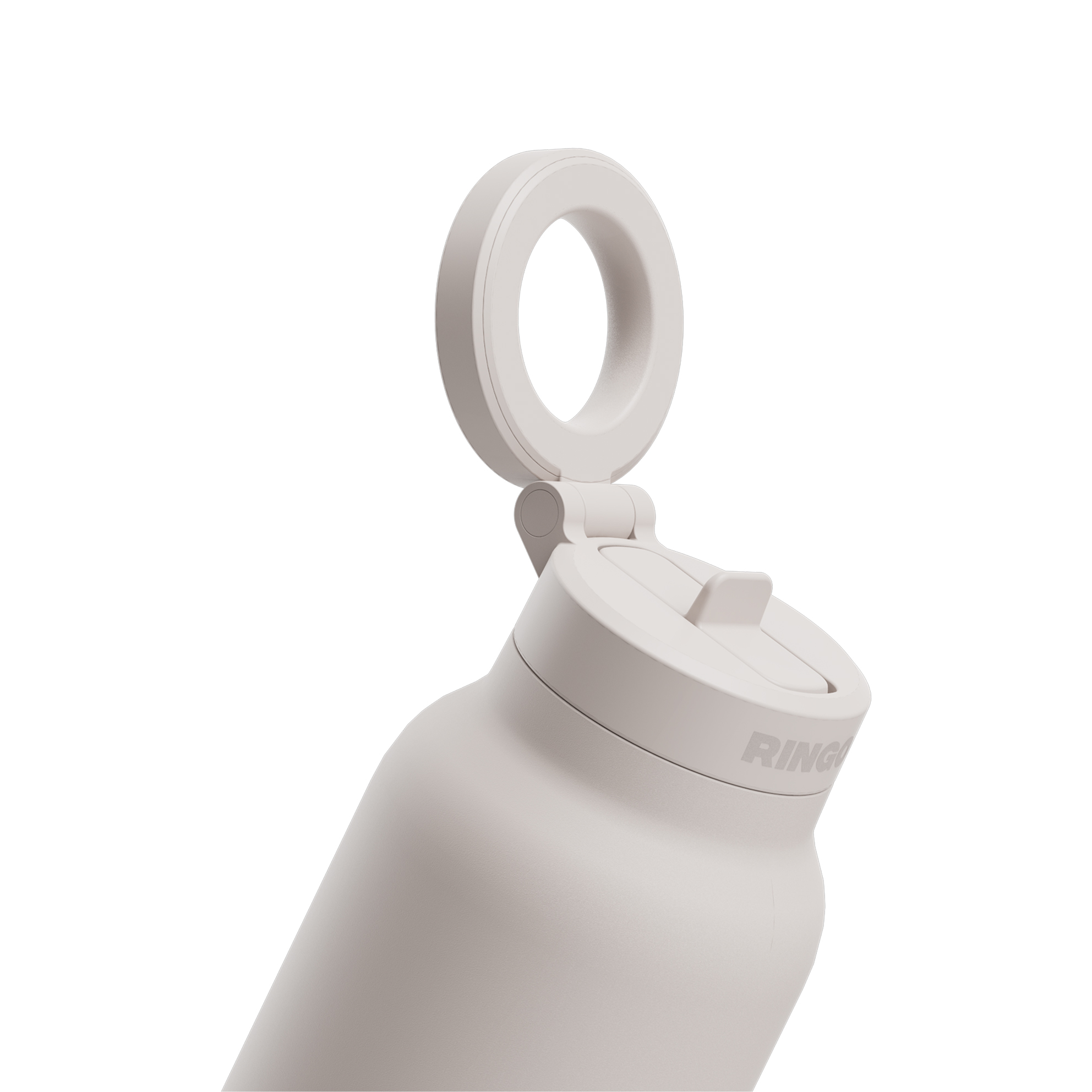 Picture of RINGO Pro Water Bottle with Magnetic Booster Ring - 24 Oz. - Ivory