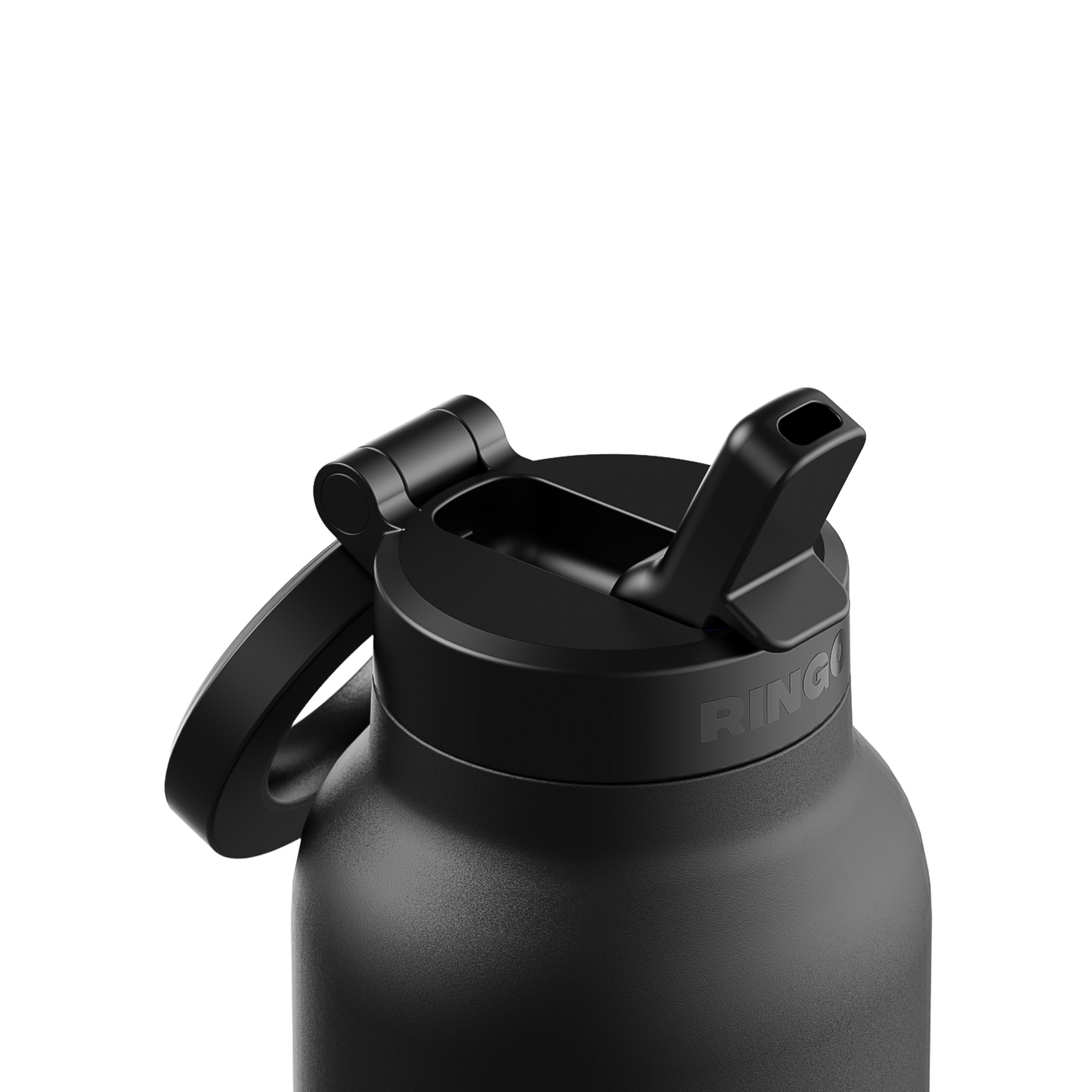 Picture of RINGO Pro Water Bottle with Magnetic Booster Ring - 24 Oz. - Black