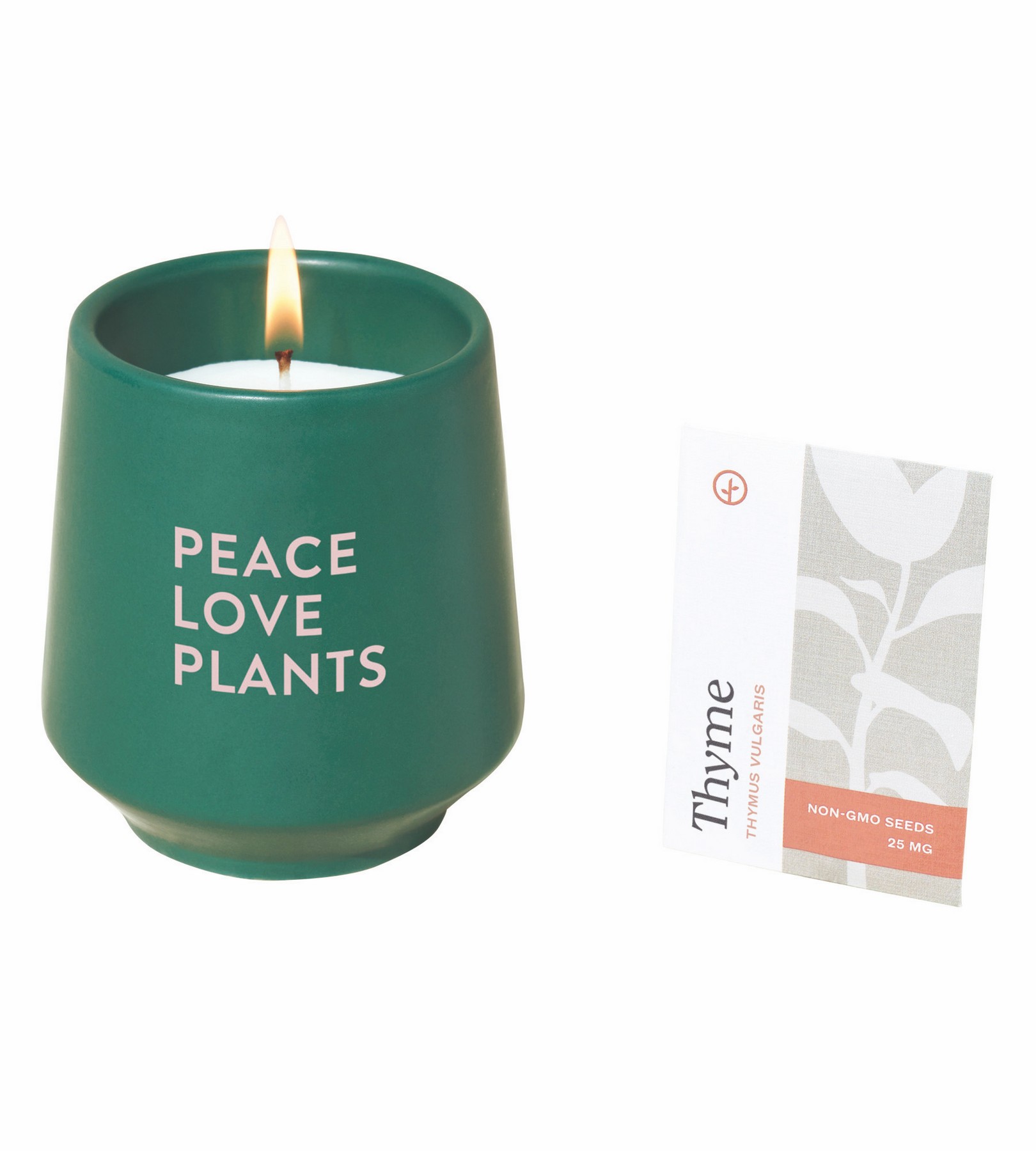 Picture of Modern Sprout Rooted Candle - Dark Teal-Thyme