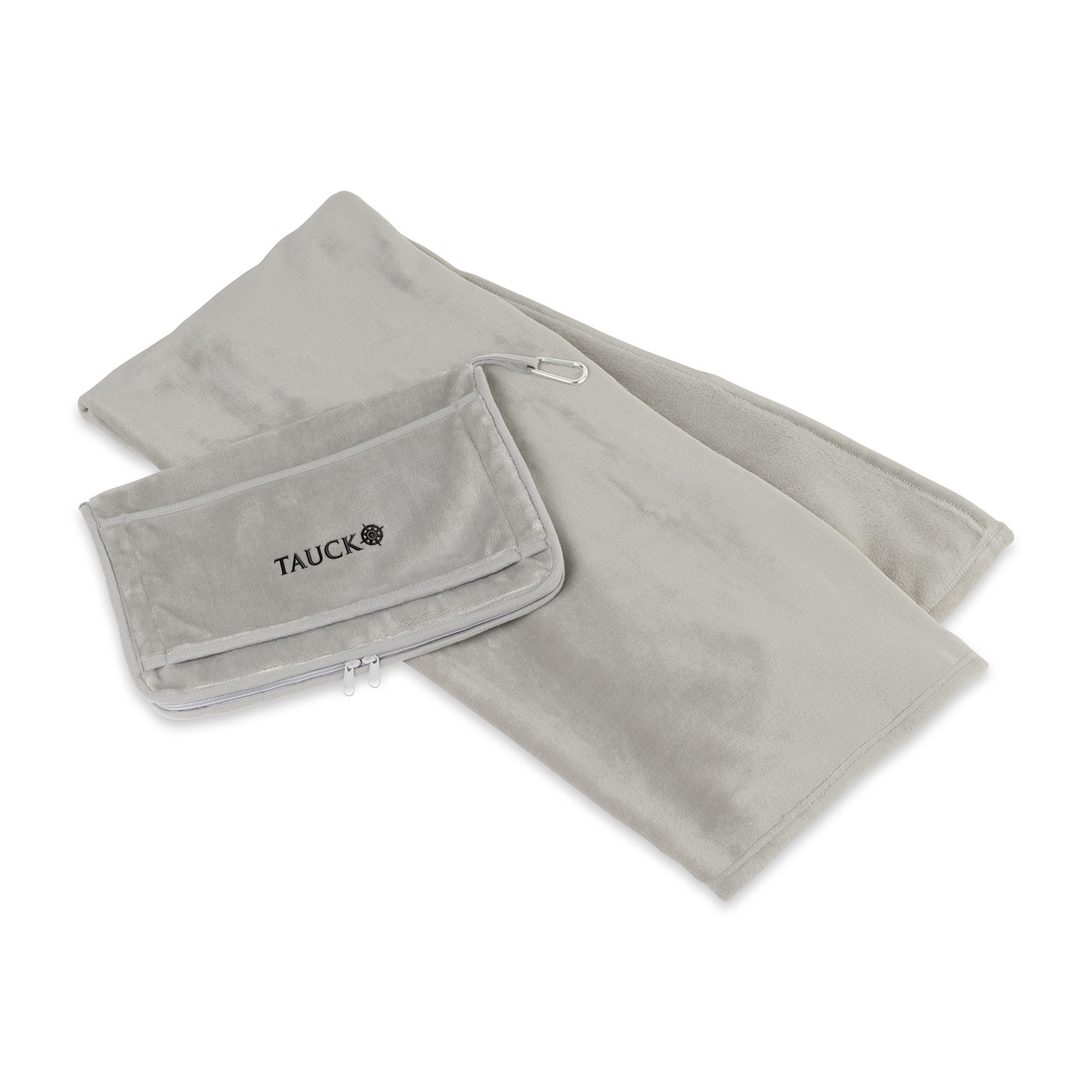 Picture of It's Go Time Recycled Travel Pillow & Throw Set - Light Gray