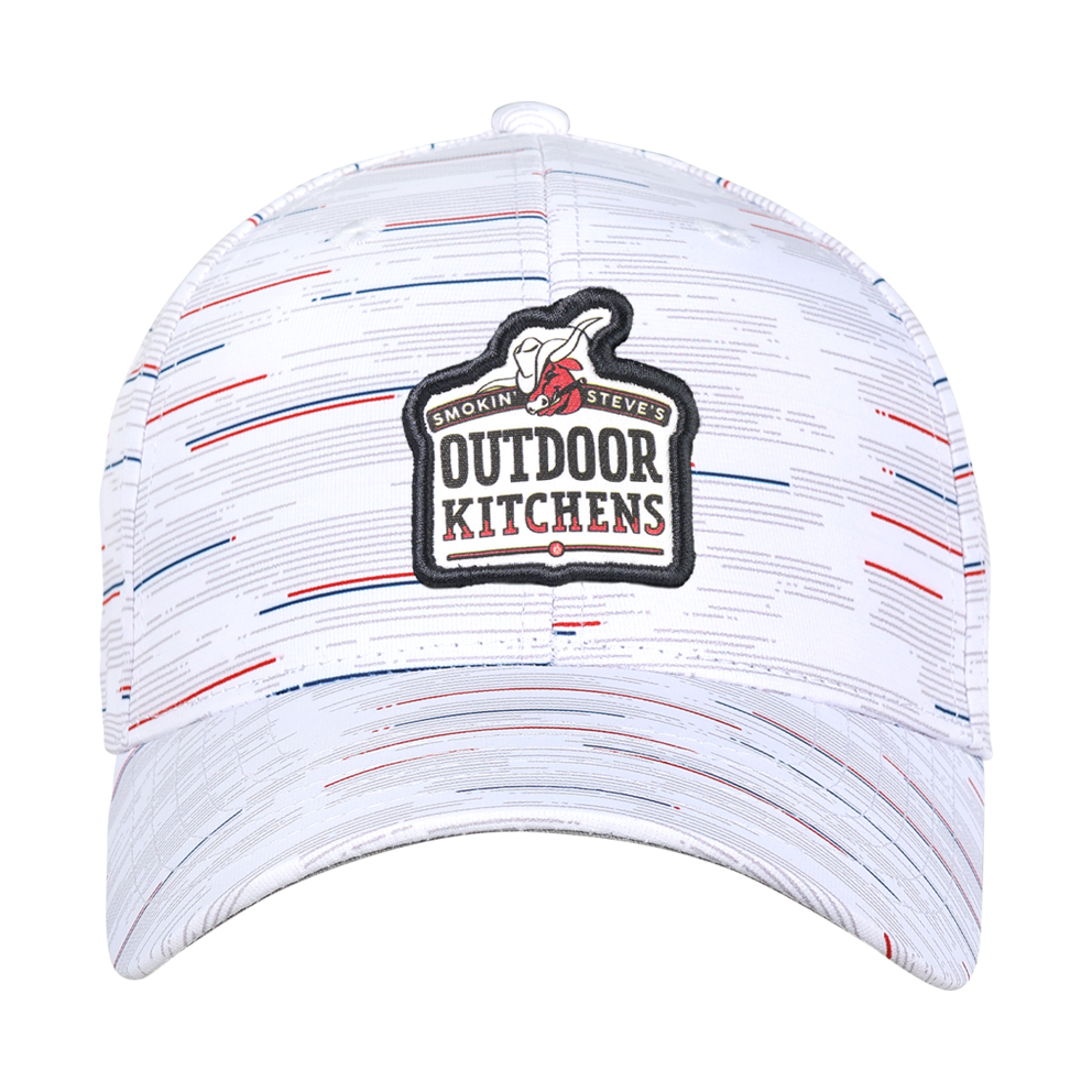 Picture of Ahead The Streaker Performance Cap - White Grey Americana
