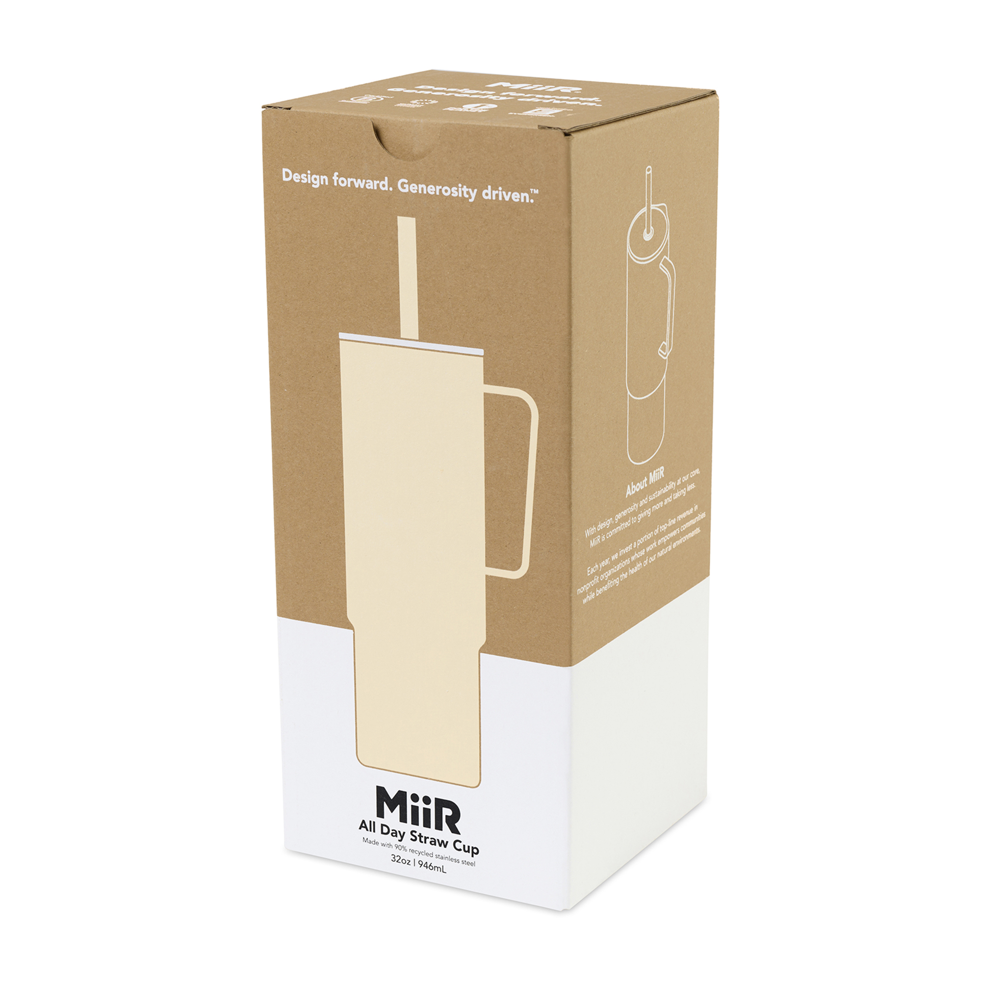 Picture of MiiR All Day Straw Cup - 32 Oz. - Sandstone