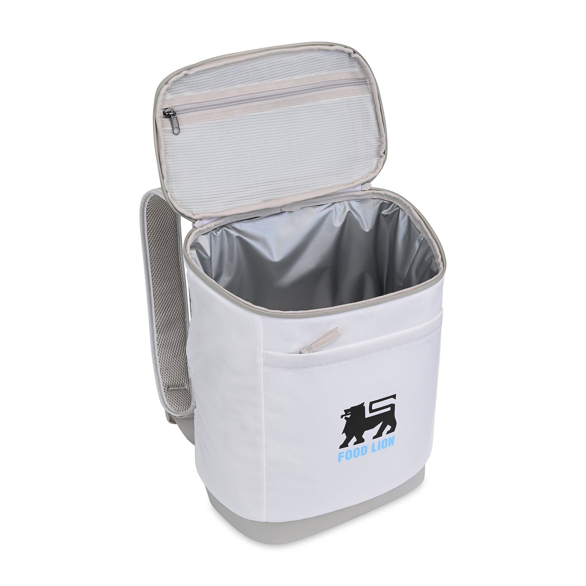 Picture of Igloo Day Chiller Recycled Poly Backpack 24 Can Soft Cooler - Cloud White