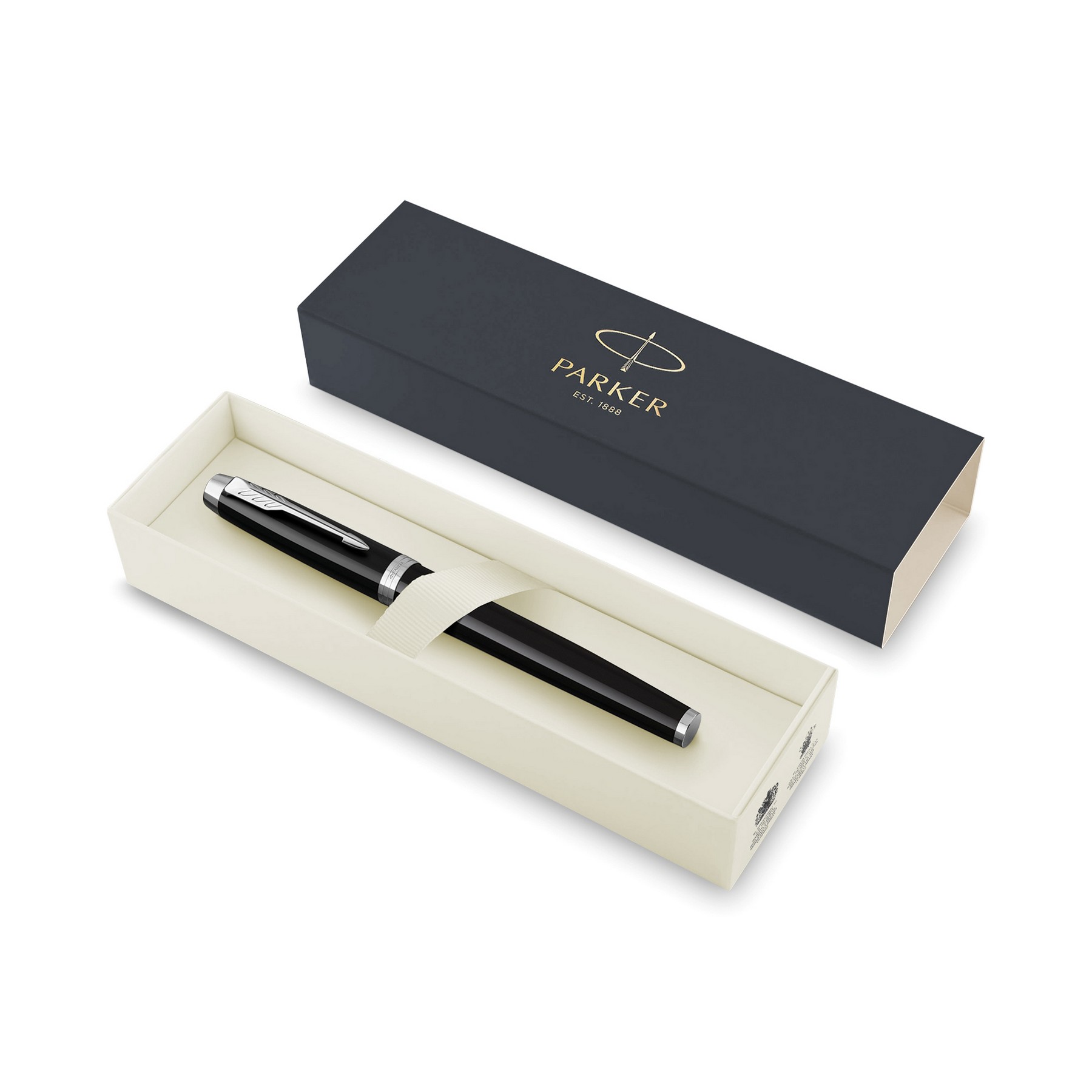 Picture of Parker IM Rollerball - Black - Silver Trim