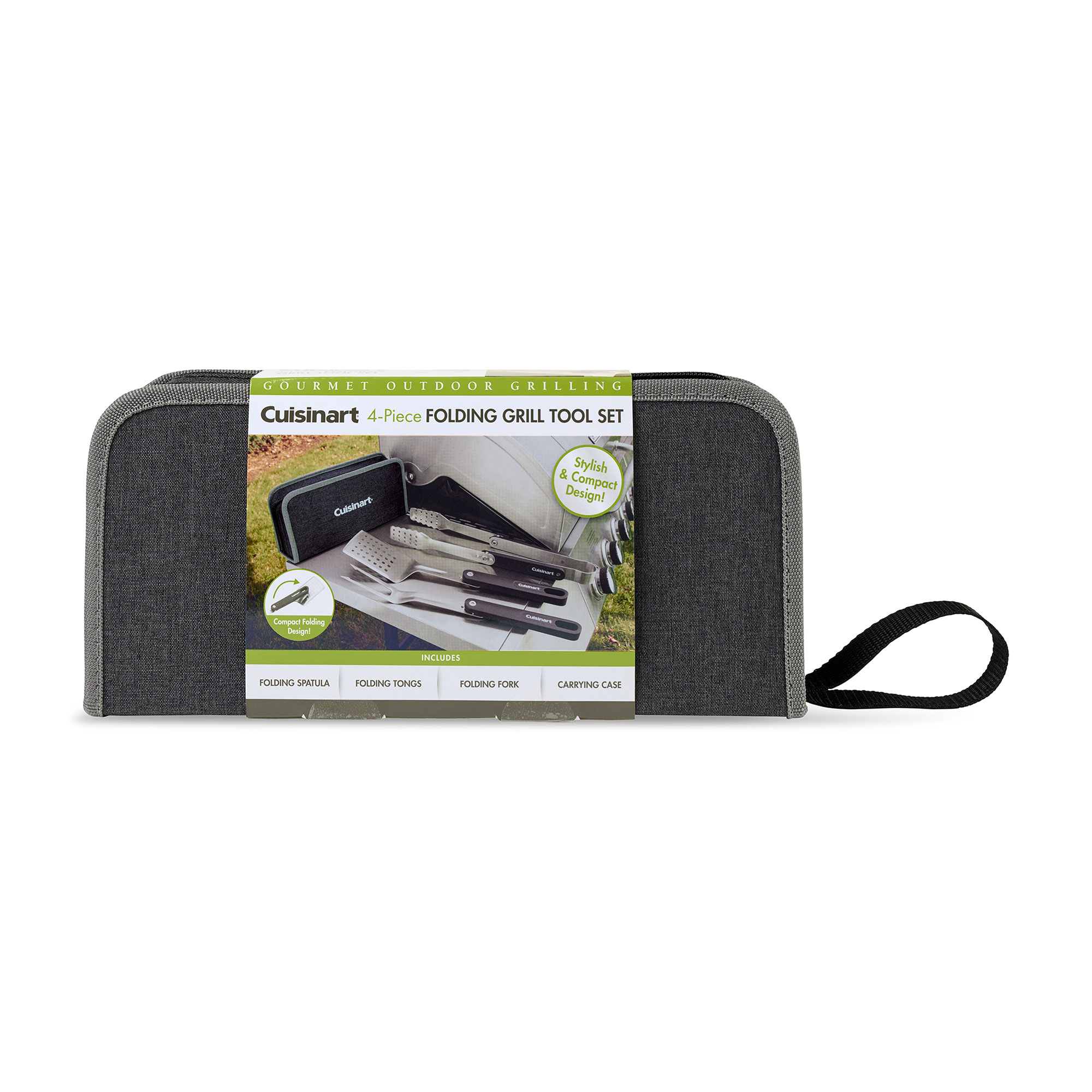 Picture of Cuisinart Outdoors 4-Piece Folding Grill Tool Set - Charcoal