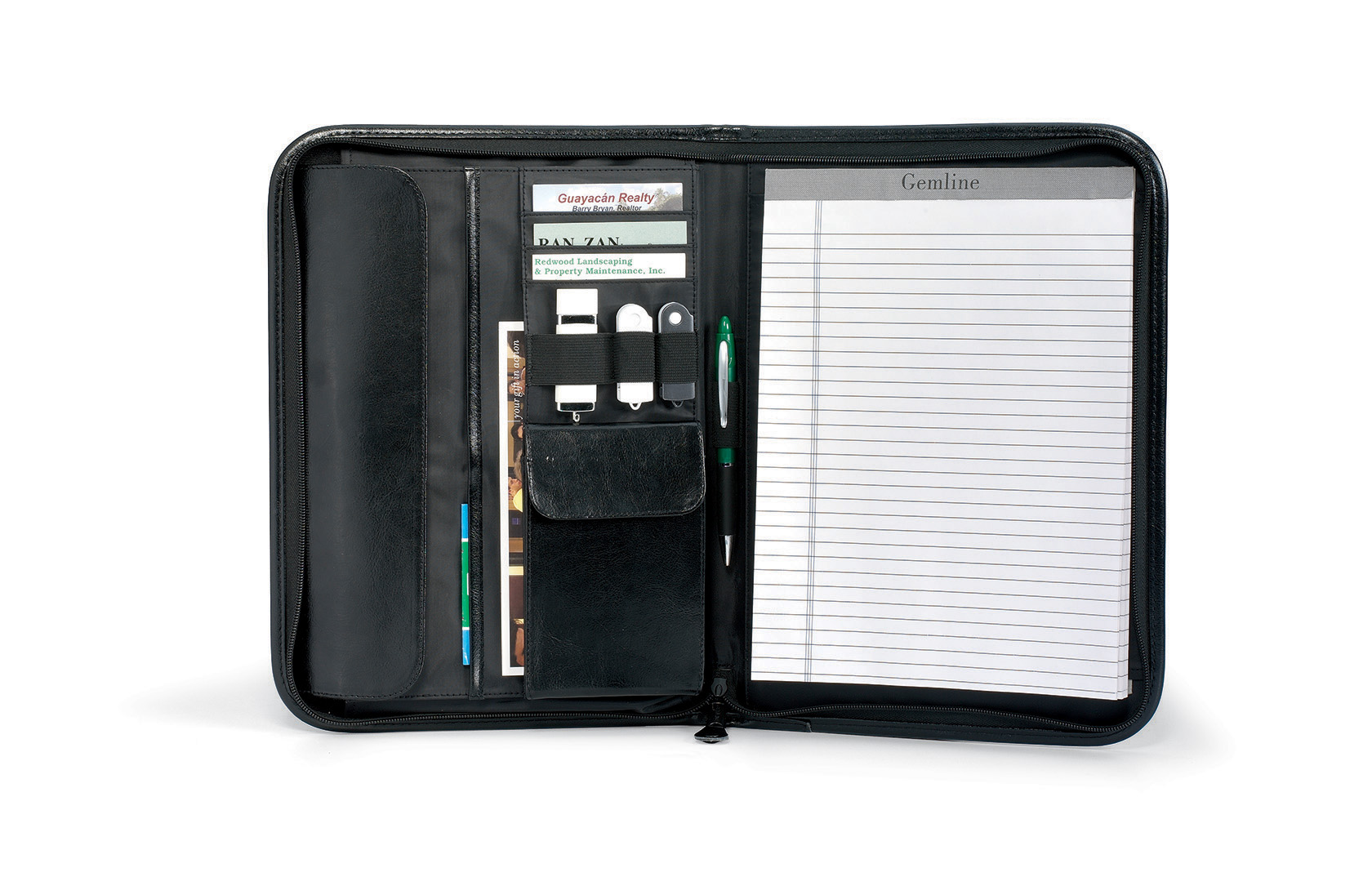 Picture of Vintage Leather Padfolio - Black
