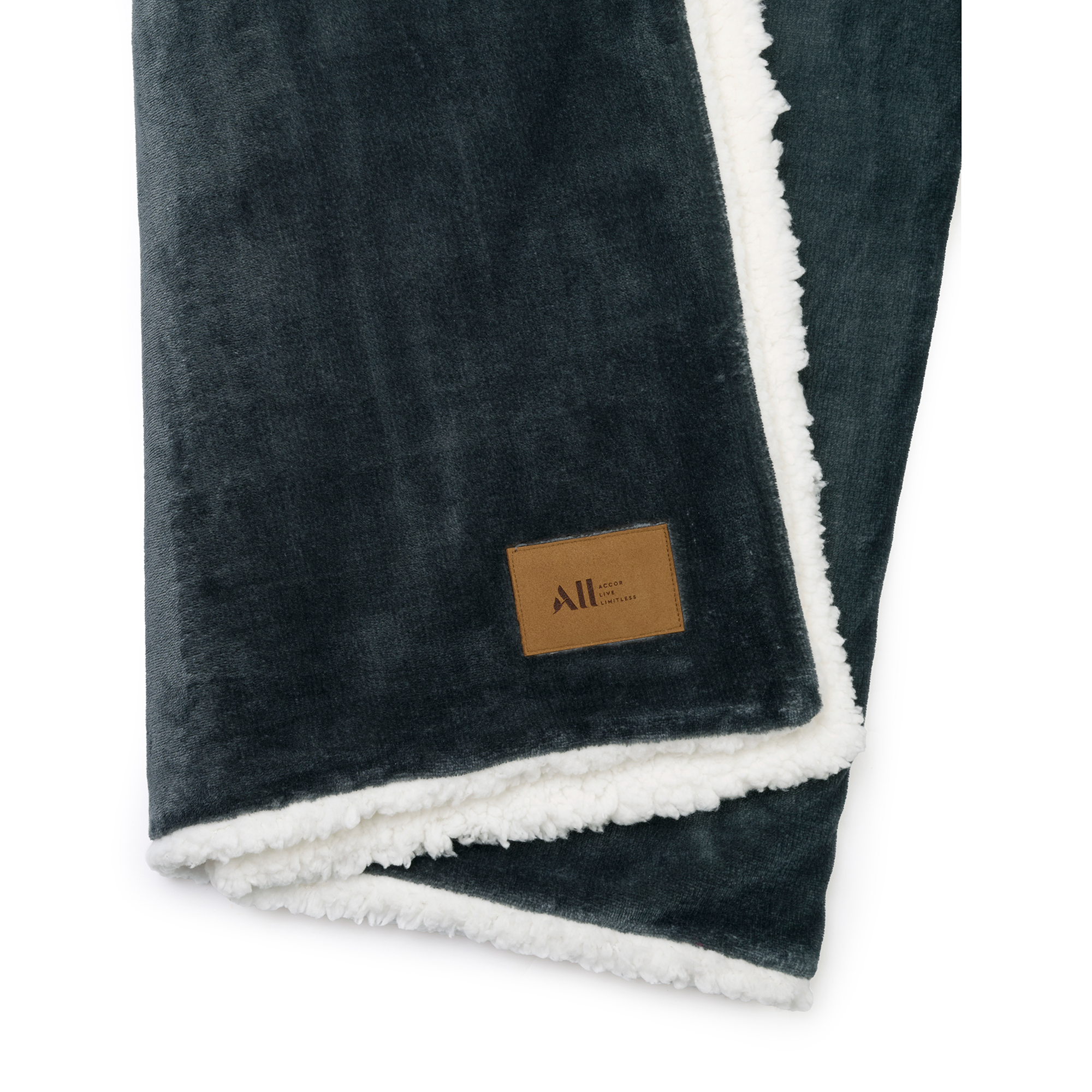 Picture of Mink Sherpa Blanket - Charcoal
