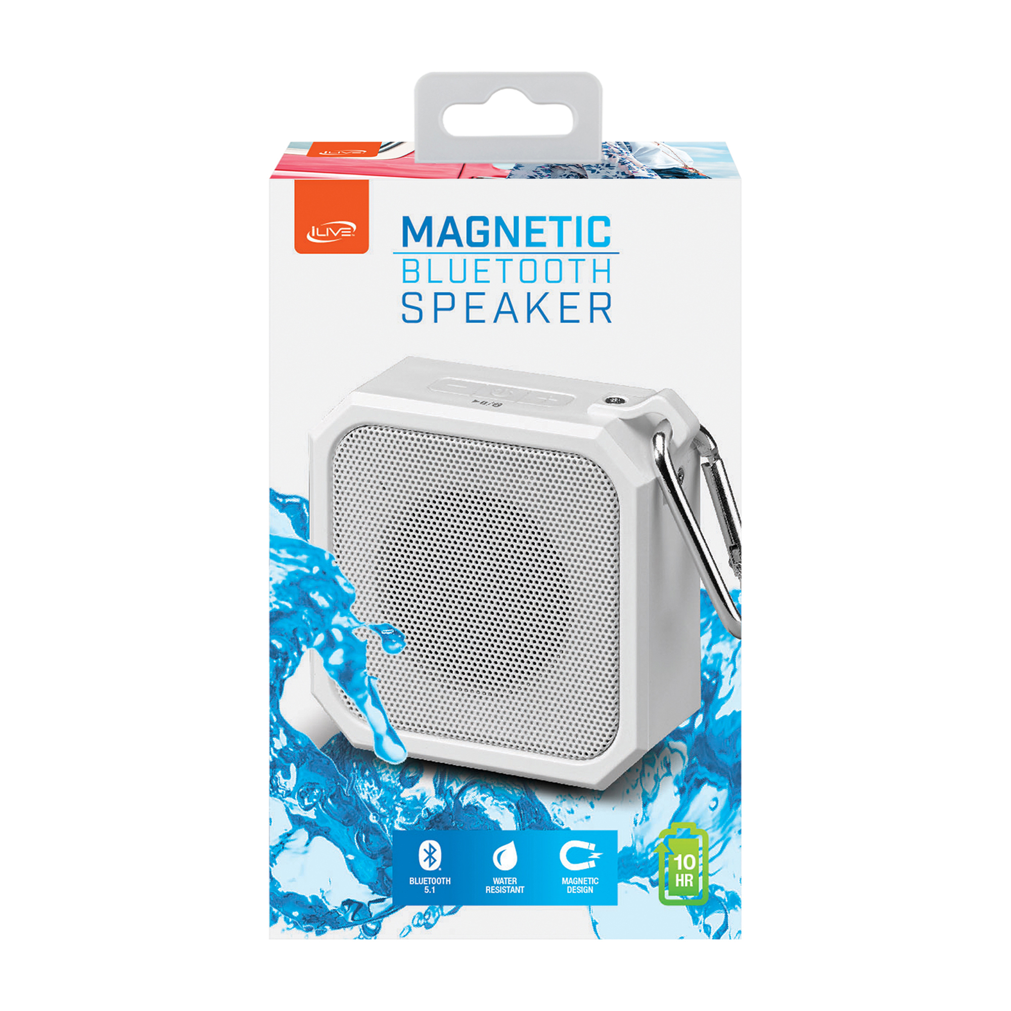 Picture of iLive Water Resistant Magnetic Speaker - White