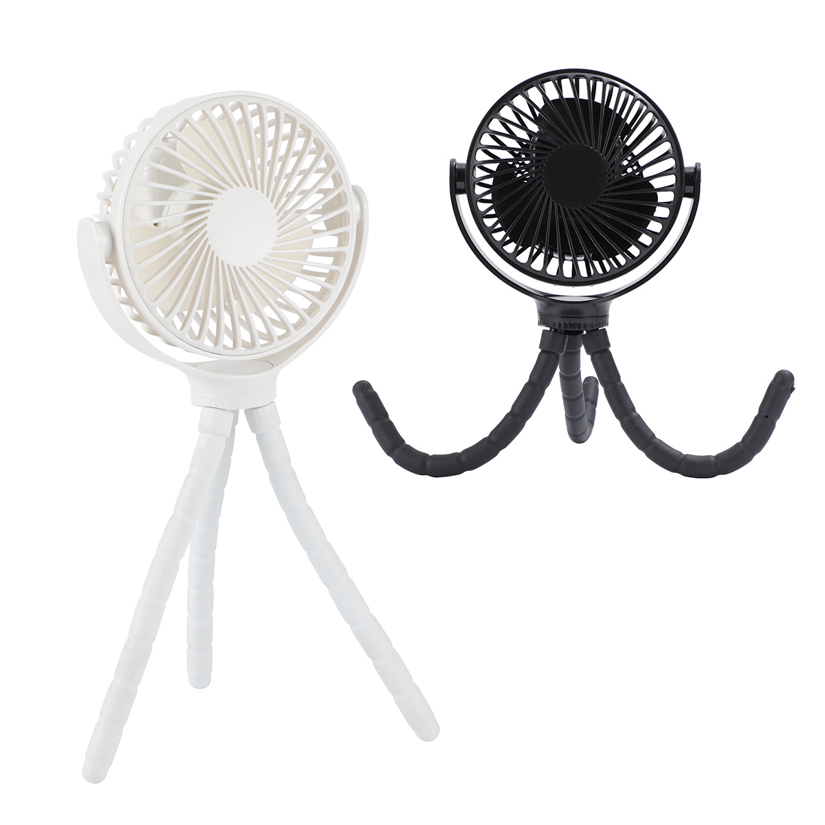 Picture of Twisty Rechargeable Portable Fan with Bendable Tripod Feet
