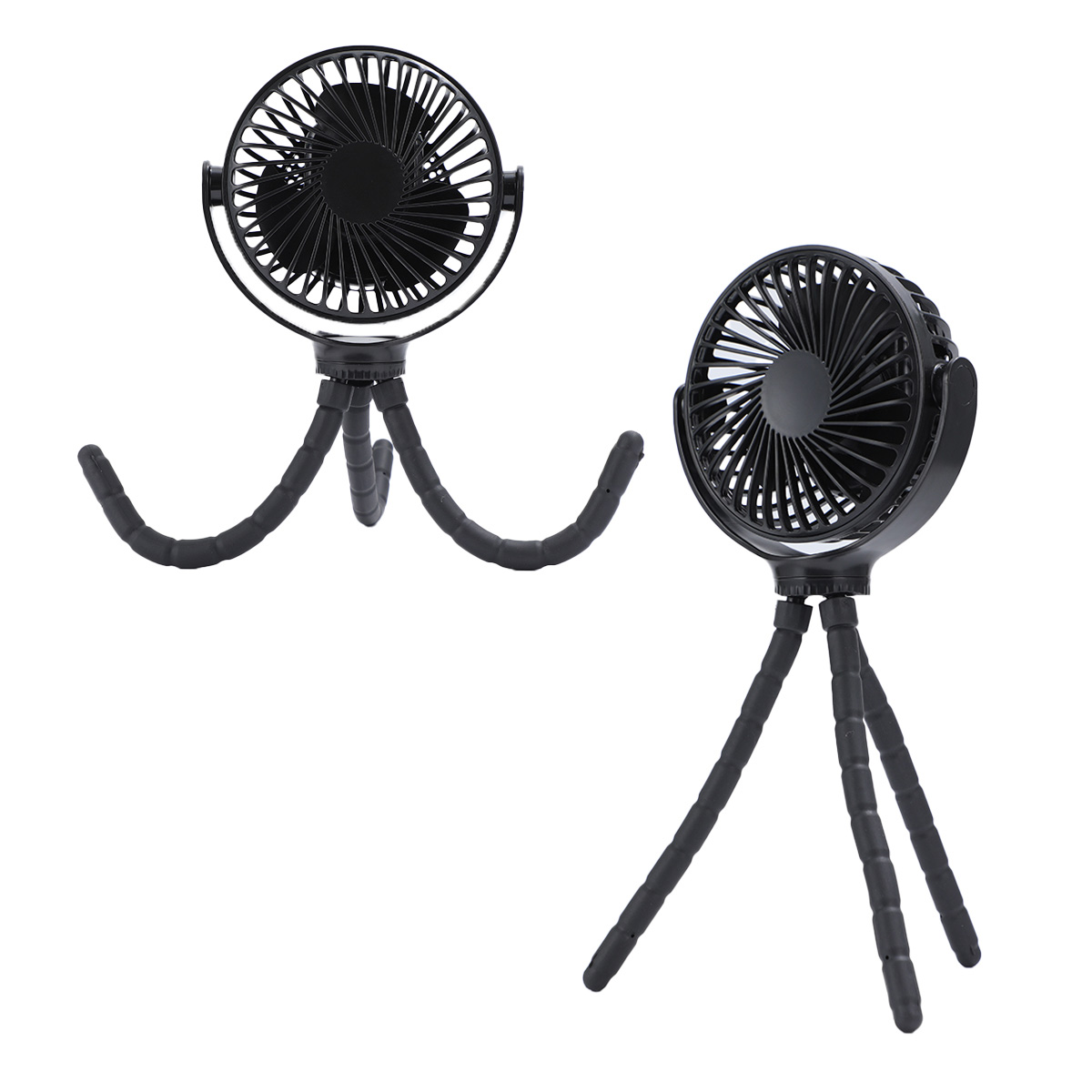 Picture of Twisty Rechargeable Portable Fan with Bendable Tripod Feet