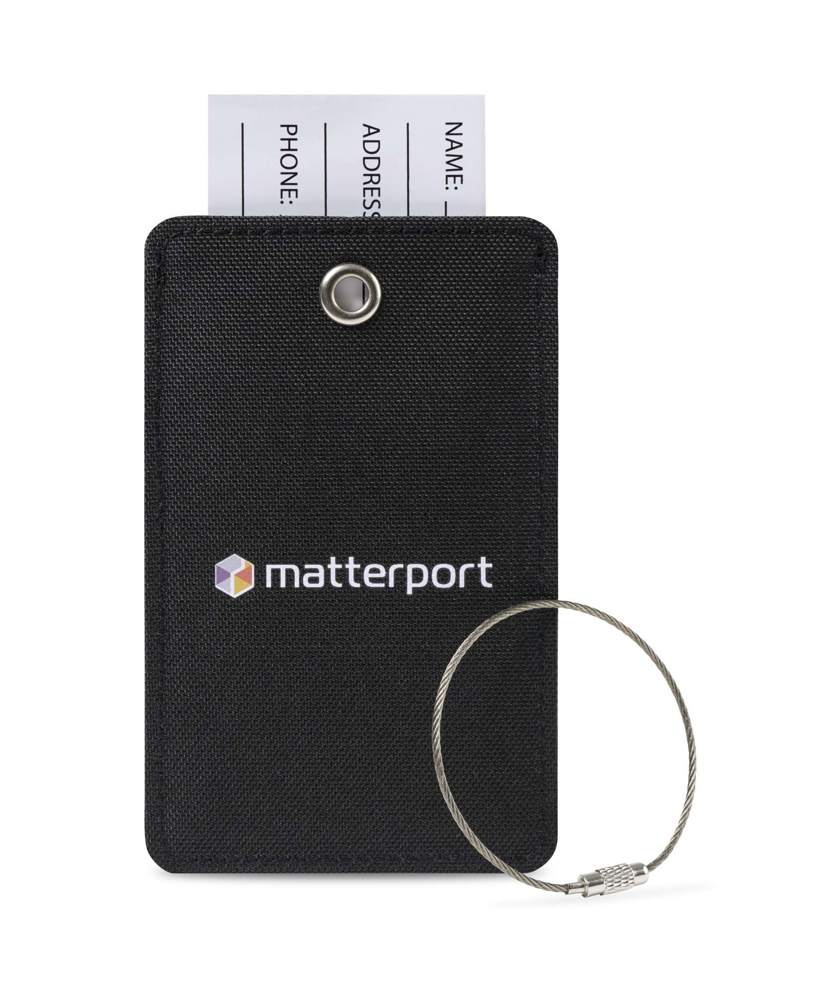 Picture of American Tourister Zoom Turbo Recycled rPET Luggage Tag - Black