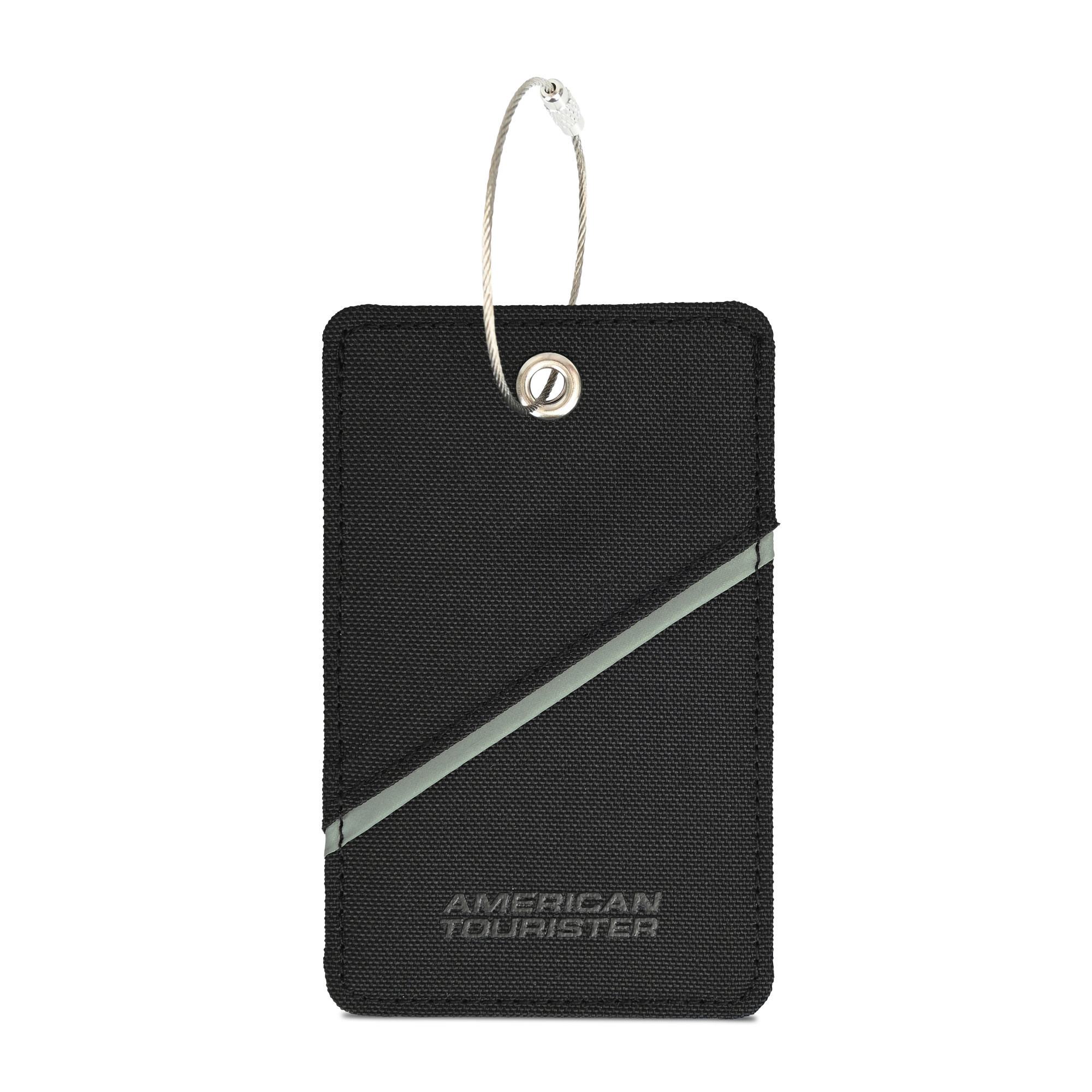Picture of American Tourister Zoom Turbo Recycled rPET Luggage Tag - Black