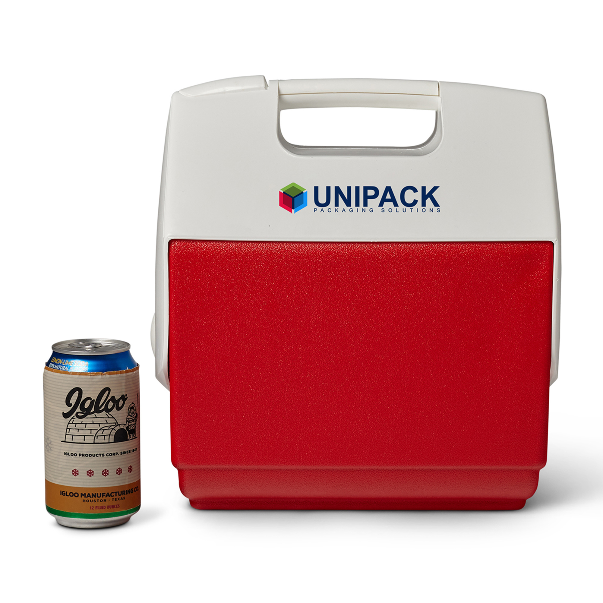 Picture of Igloo Playmate Pal 7 Qt Cooler - White-Red Star