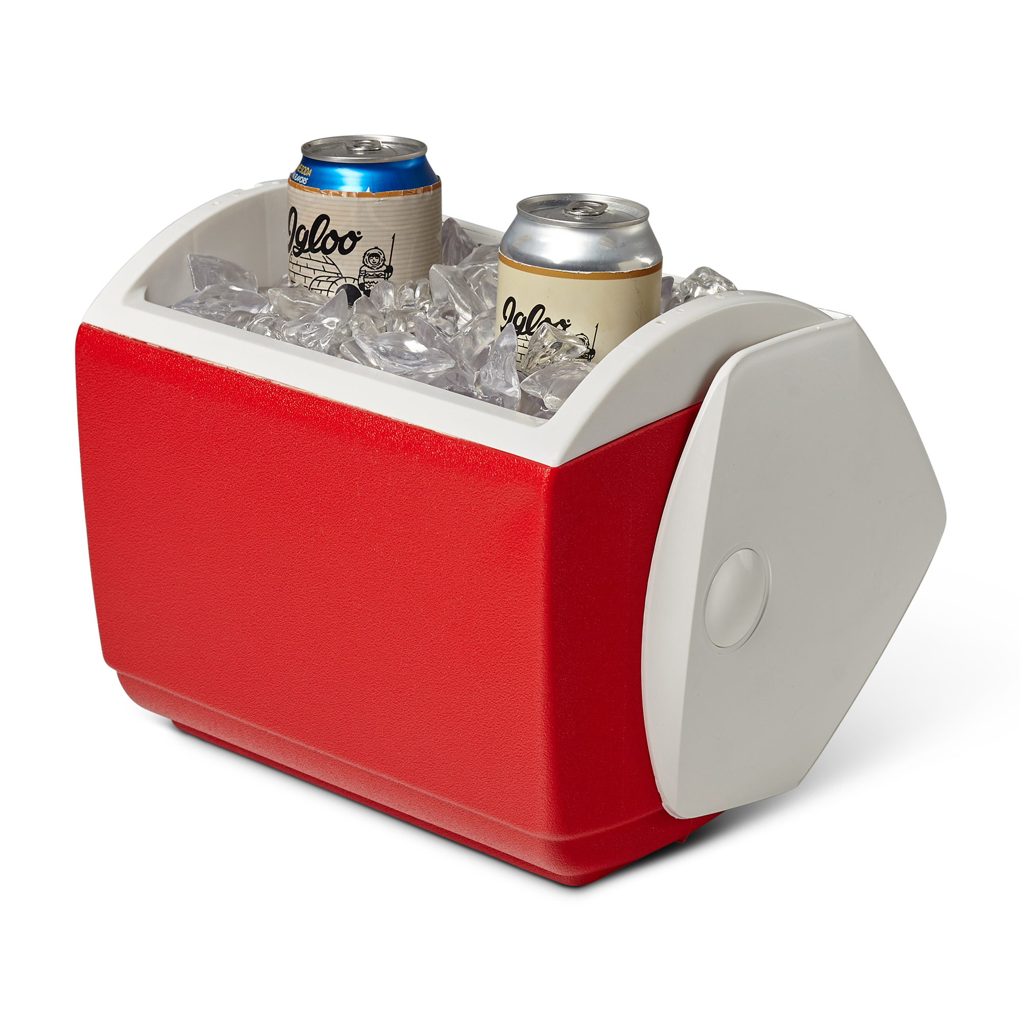 Picture of Igloo Playmate Pal 7 Qt Cooler - White-Red Star