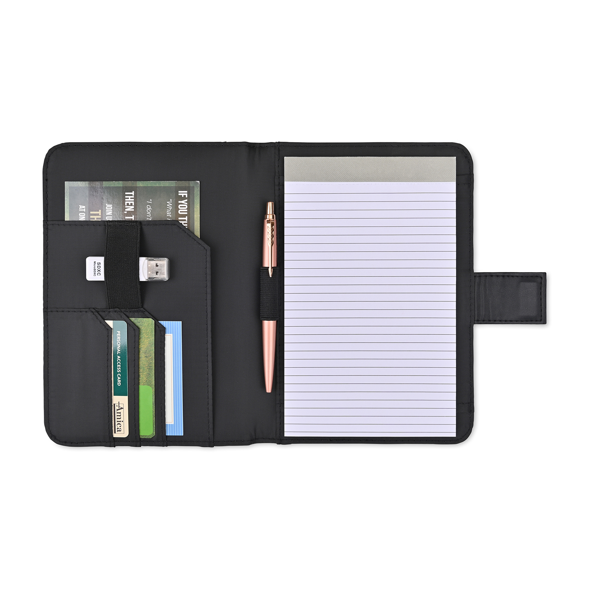 Picture of Morgan Junior Magnetic Padfolio - Black