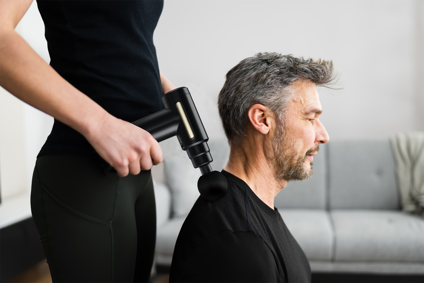 Picture of iLive Portable Cordless Massage Gun - Black