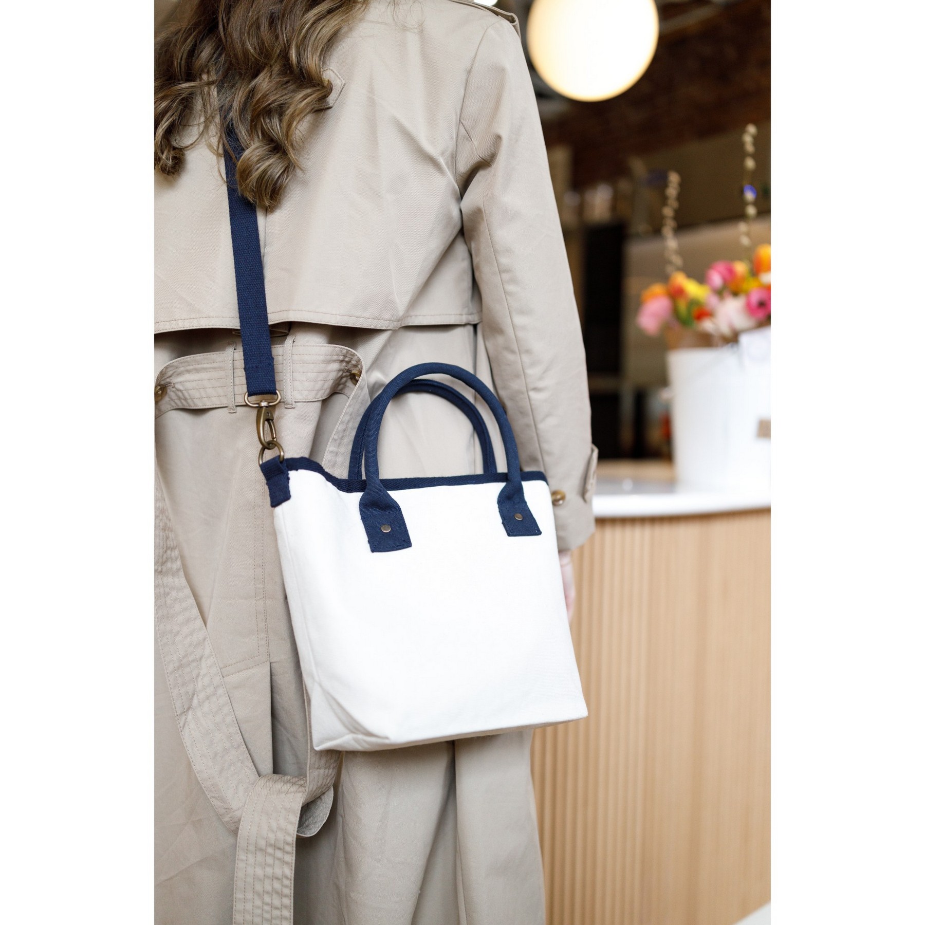 Picture of Mini Market Street Crossbody Tote - Navy