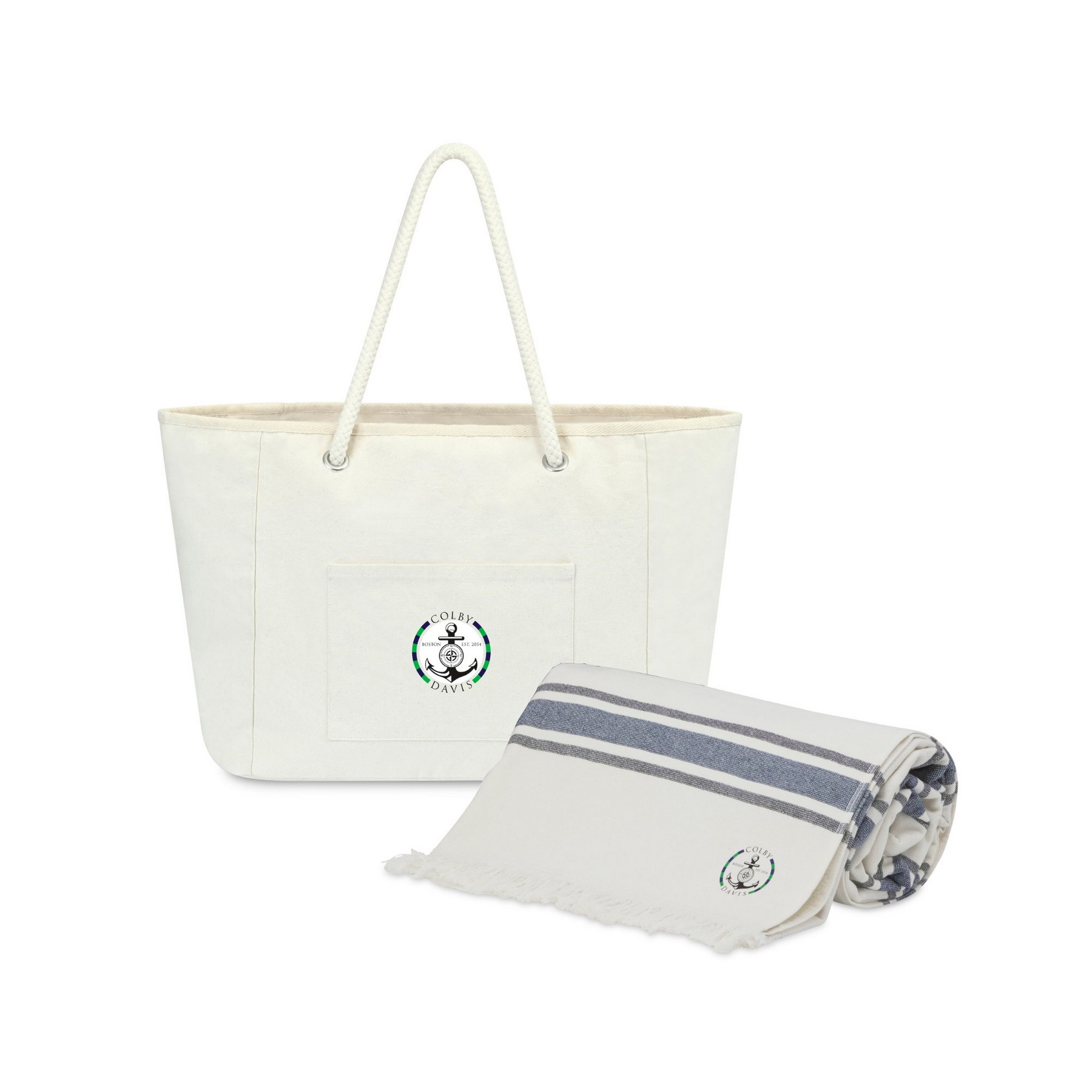 Picture of Bayside Boat Bag & Towel Set - Natural