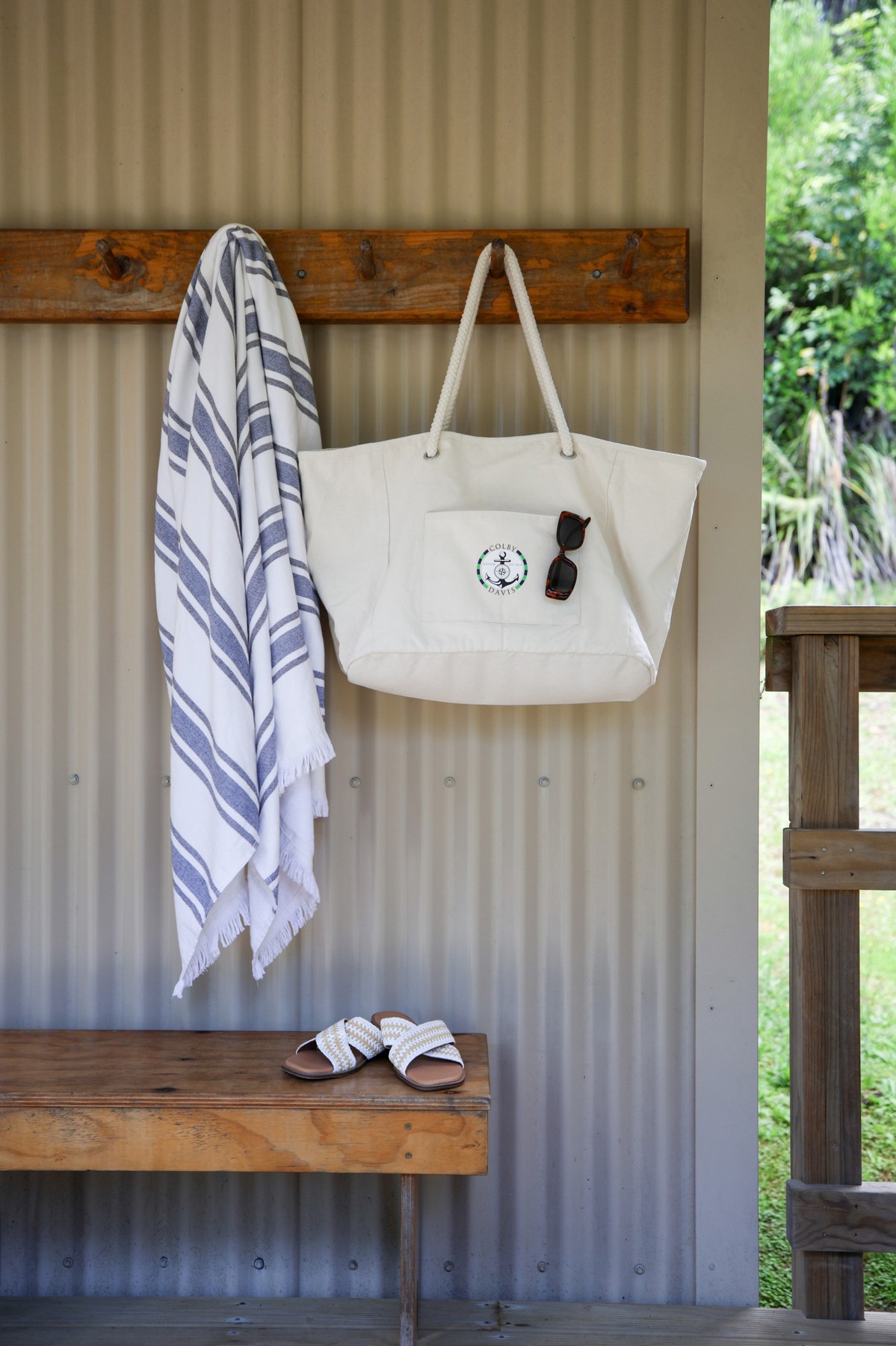 Picture of Bayside Boat Bag & Towel Set - Natural