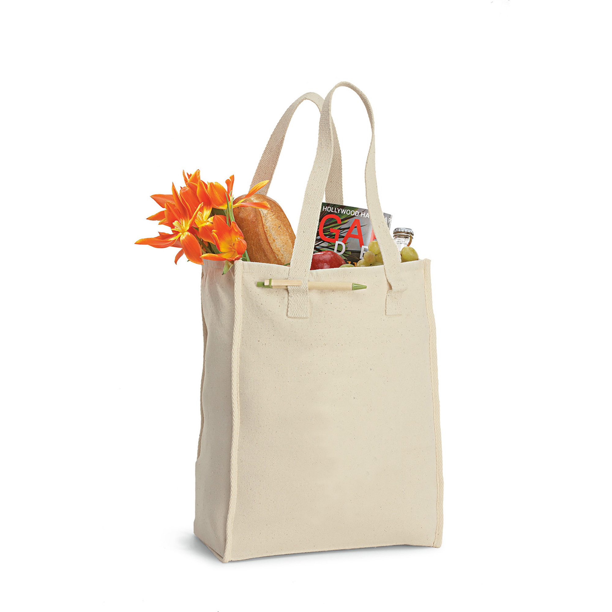 Picture of Recycled Cotton Market Tote Bag - AWARE - Natural