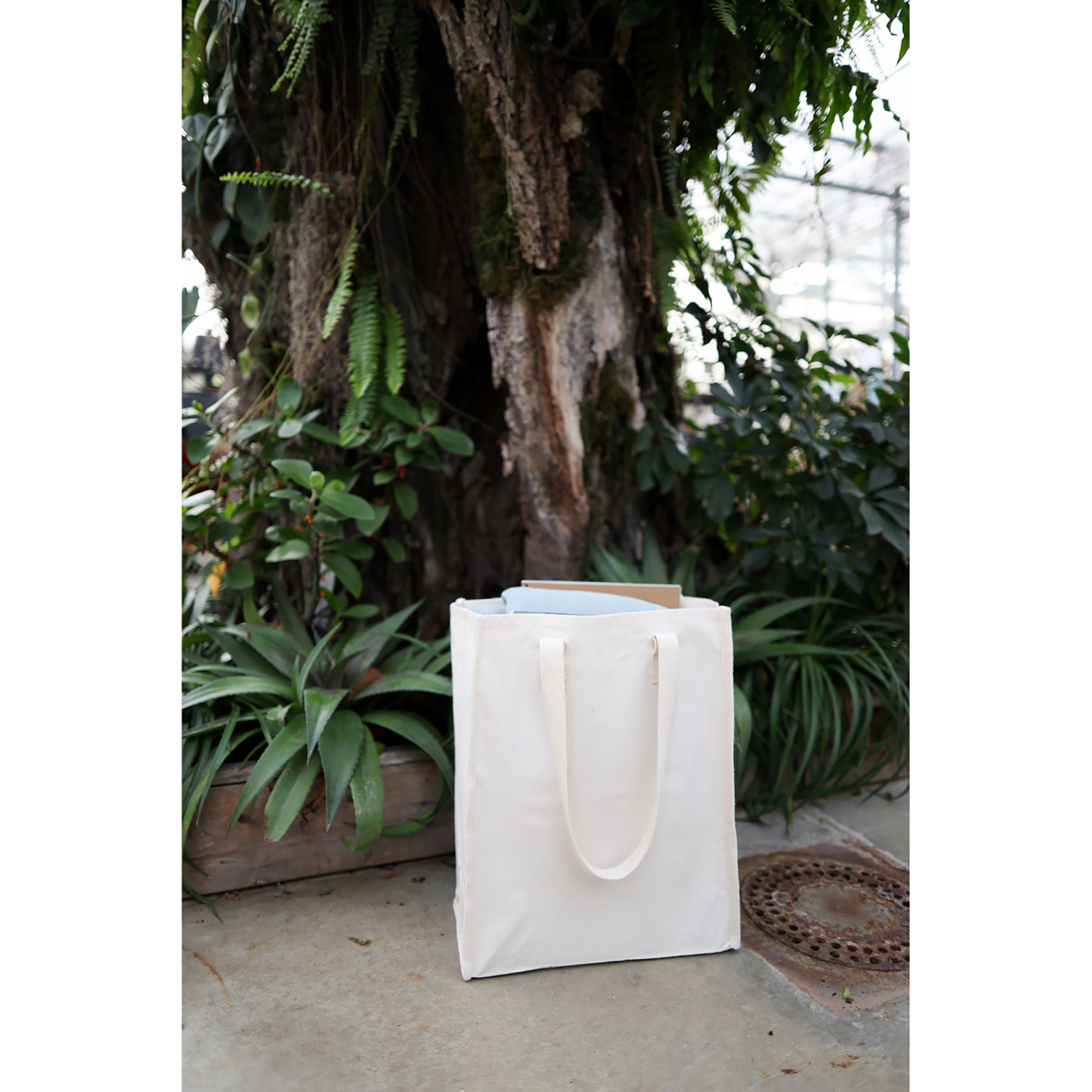 Picture of Recycled Cotton Market Tote Bag - AWARE - Natural