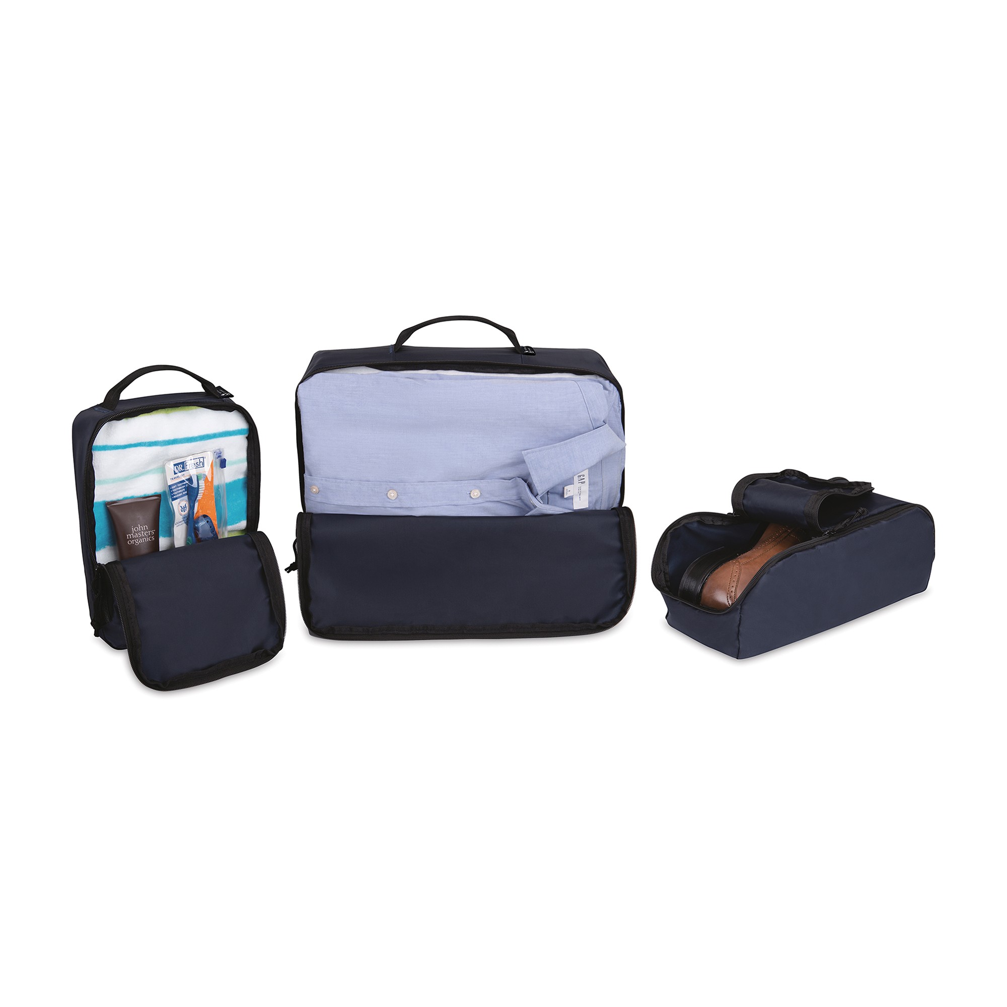 Picture of Renew Recycled rPET Packing Cube Set - AWARE - Navy