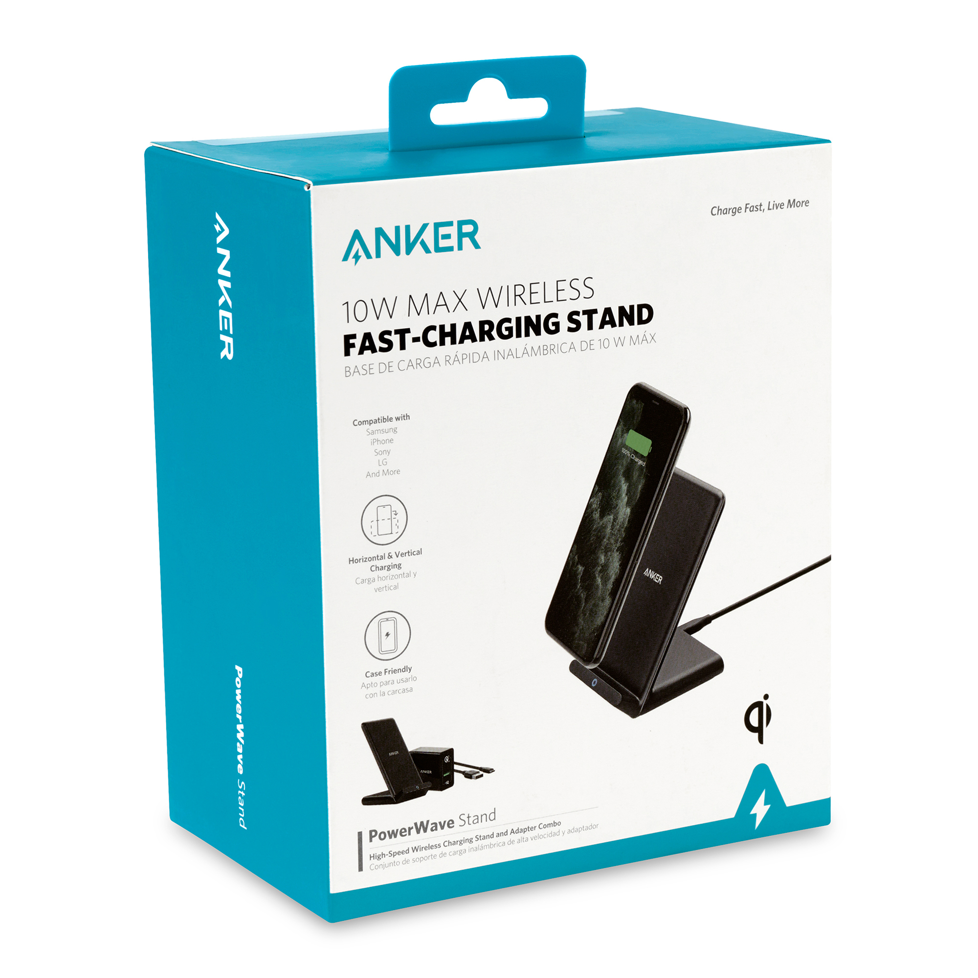 Picture of Anker PowerWave 10W Stand with Charger - Black