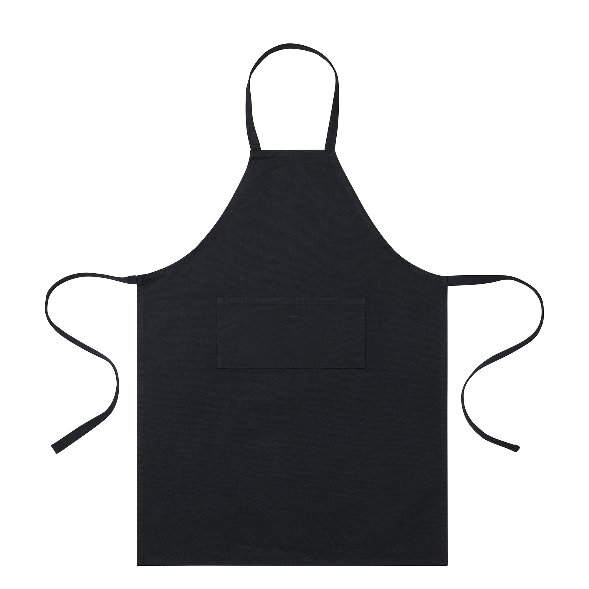 Picture of Recycled Cotton Bib Front Apron - AWARE - Black