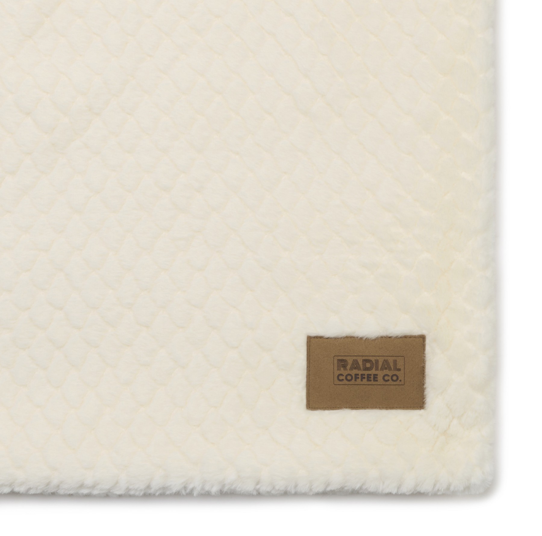 Picture of Luxe Nordic Recycled Polyester Throw Blanket - Cream