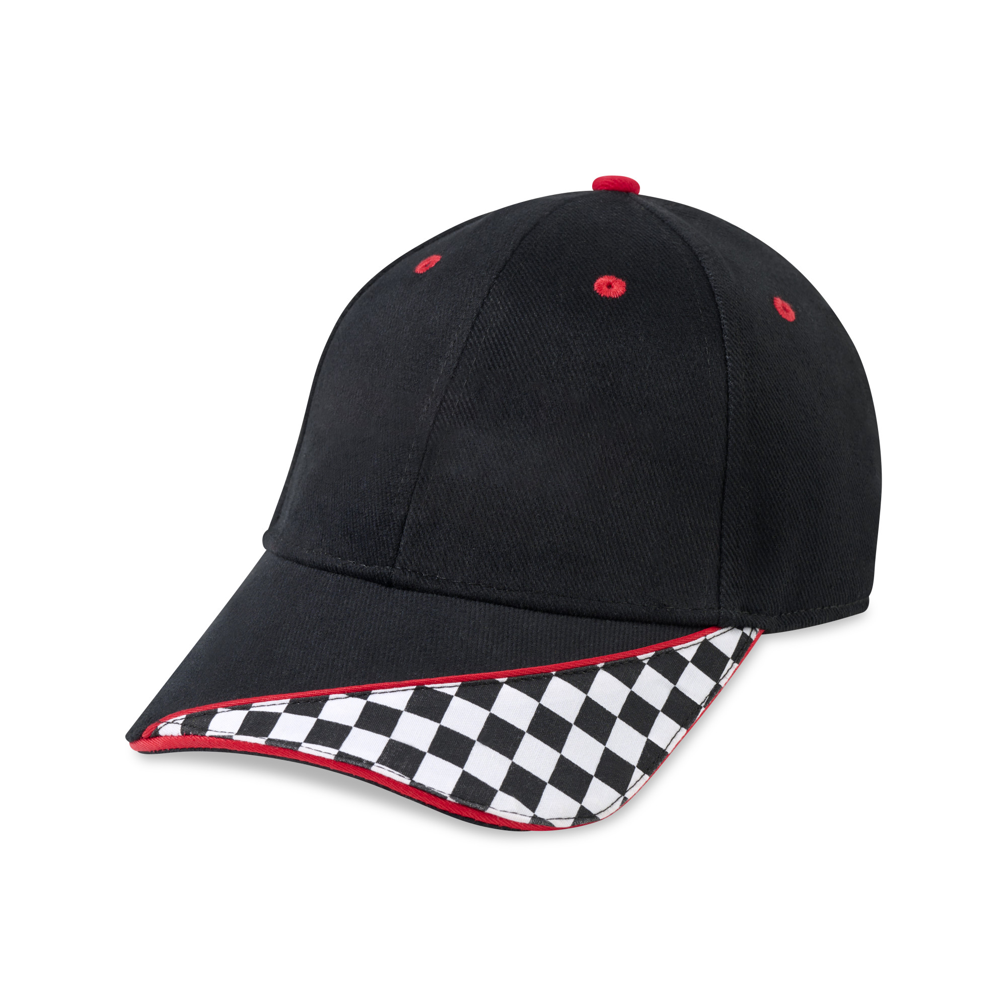 Picture of Merrimack Hat Co. Checkered Flag Race Hat - Black-White
