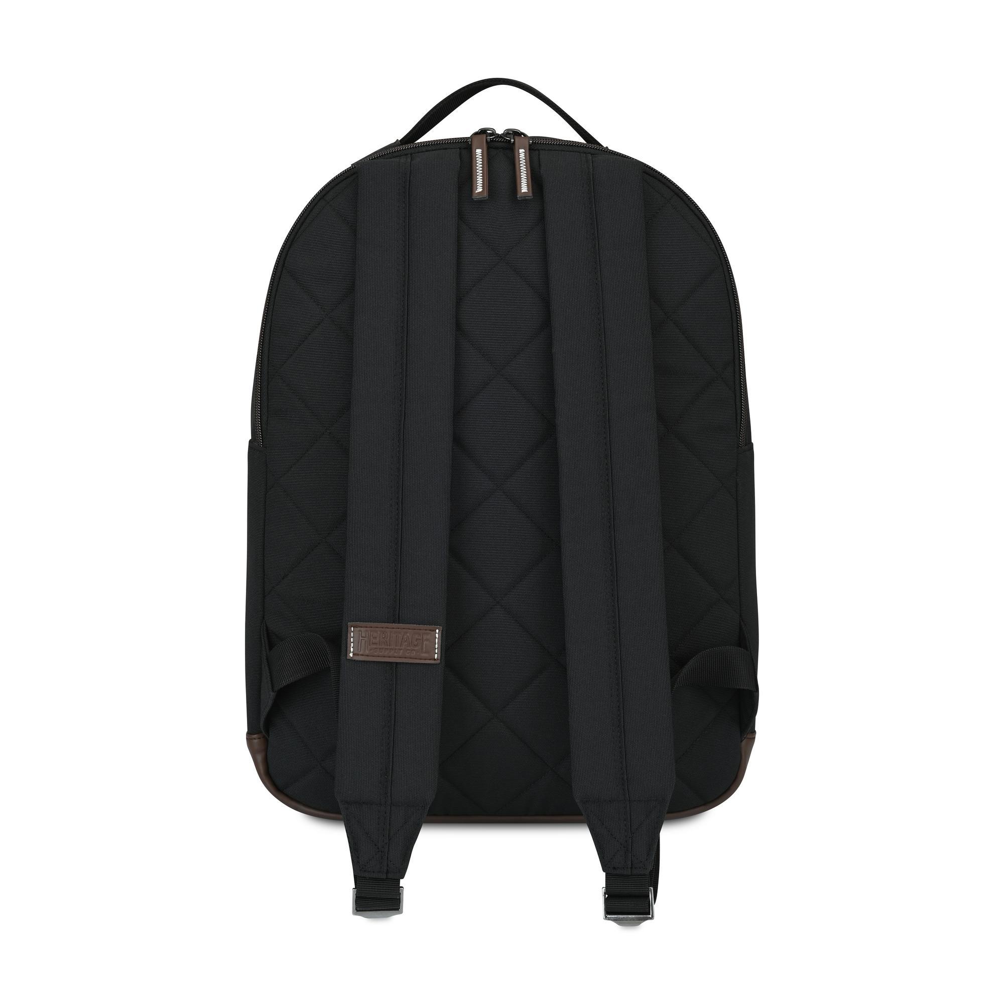 Picture of Heritage Supply Co. Legacy Recycled rPET Laptop Backpack - Black