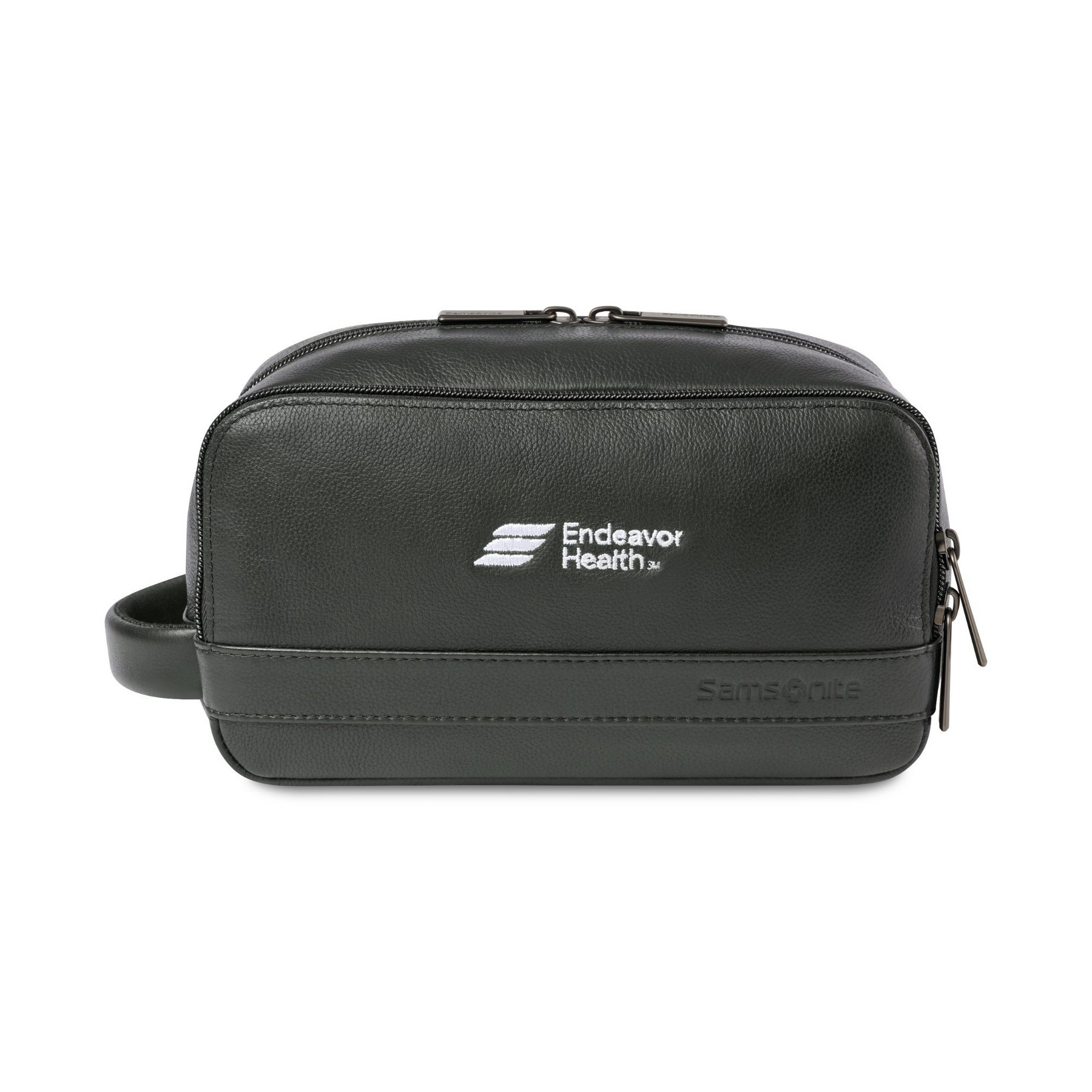Picture of Samsonite Leather Toiletry Bag - Black