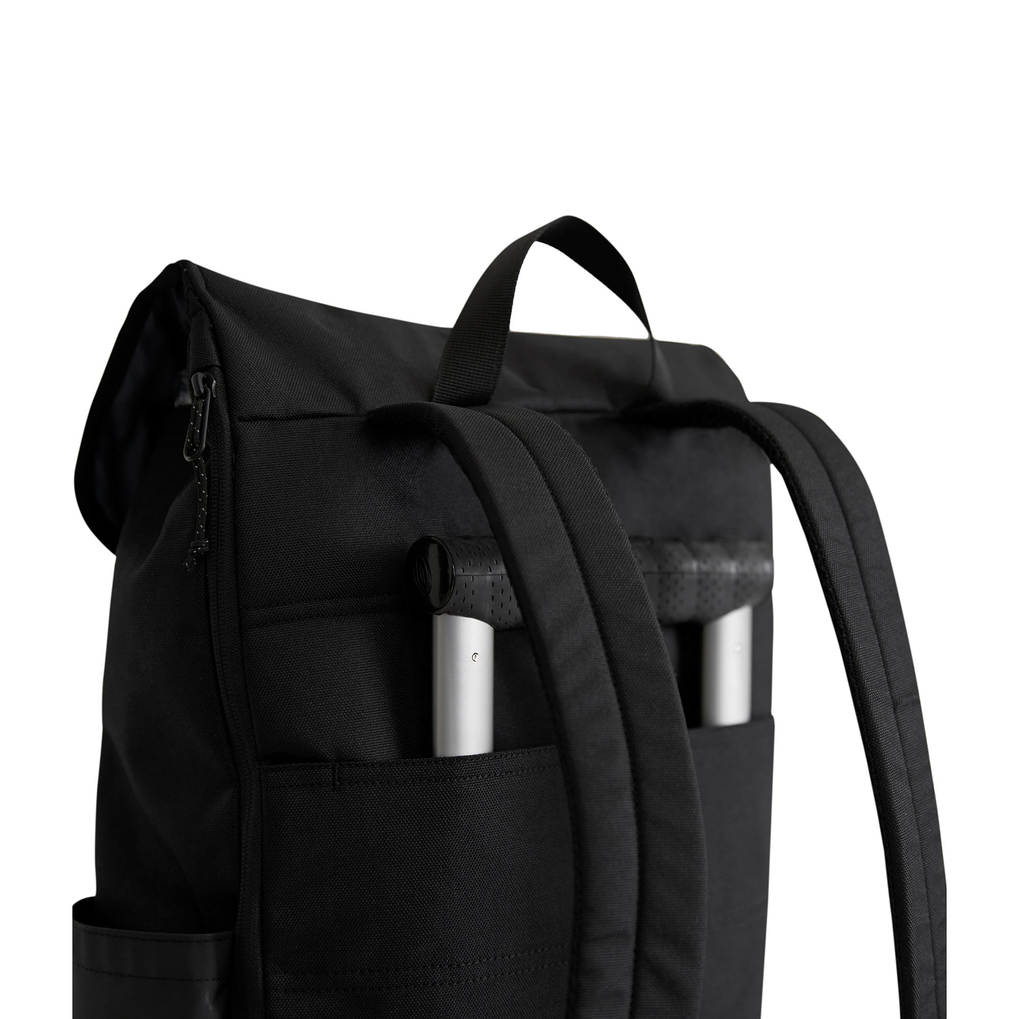 Picture of Timbuk2 City Compass Recycled Polyester Flap Backpack - Jet Black