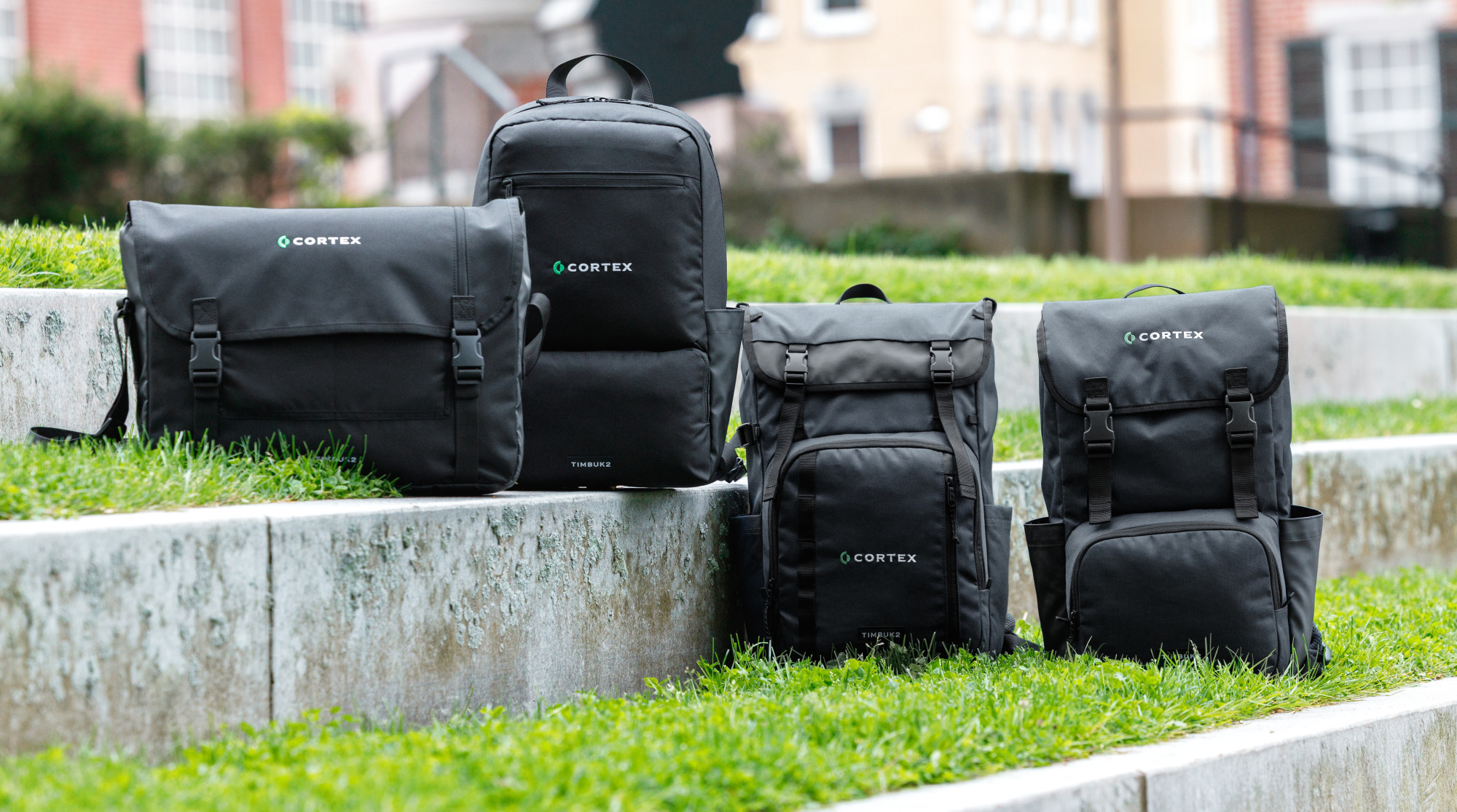 Picture of Timbuk2 City Compass Recycled Polyester Flap Backpack - Jet Black