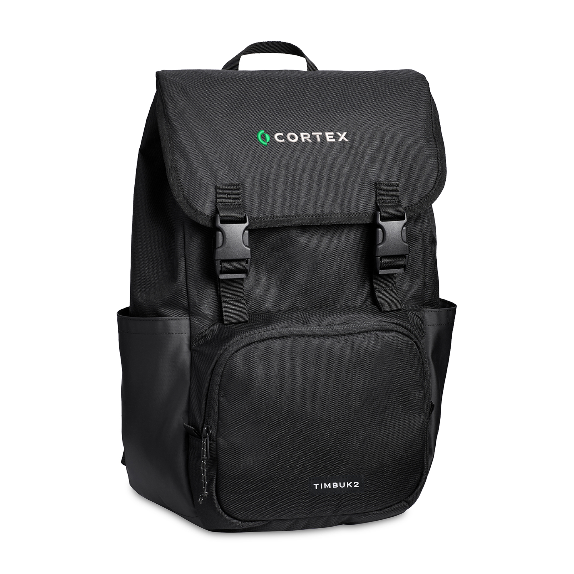 Picture of Timbuk2 City Compass Recycled Polyester Flap Backpack - Jet Black